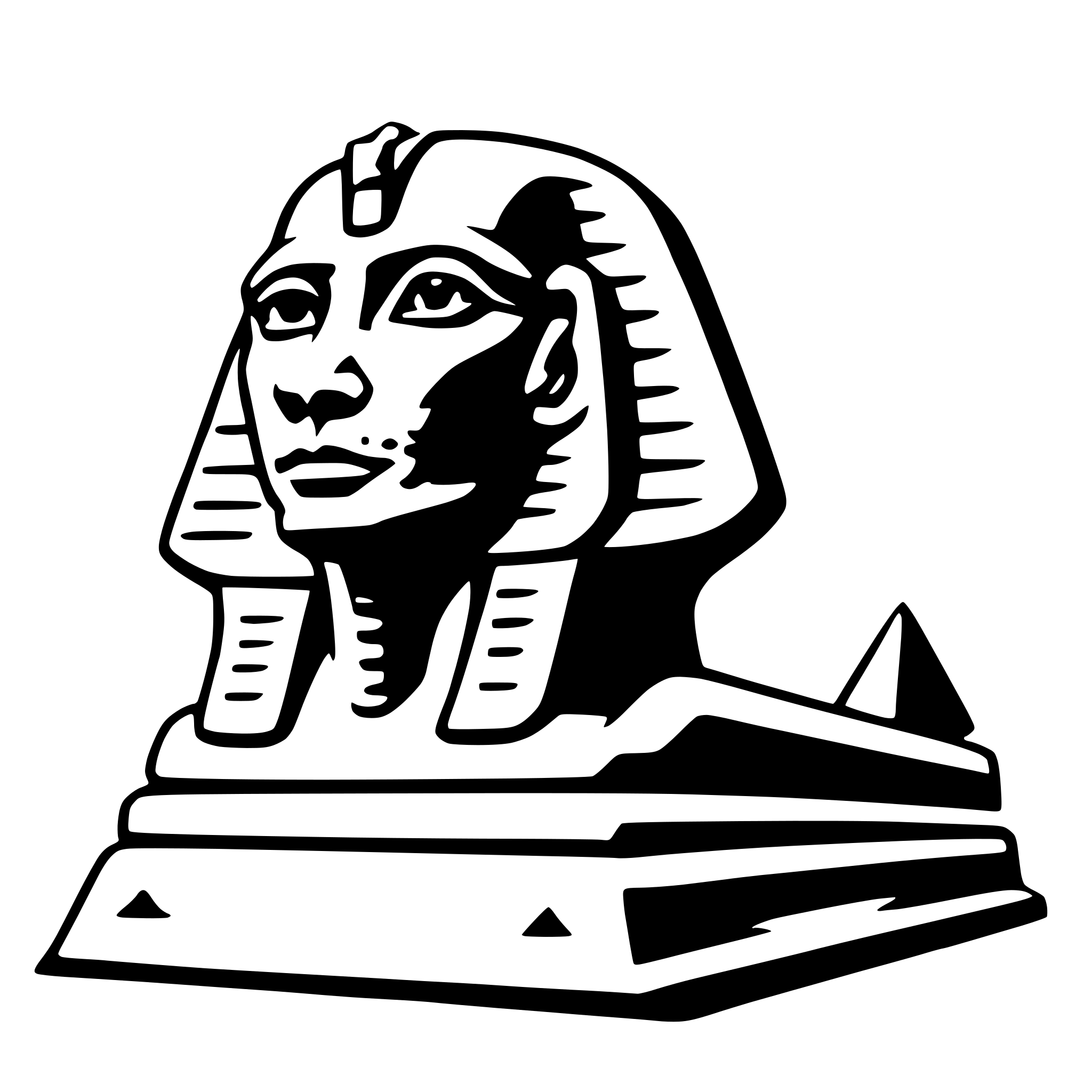AI-generated SVG of 'great sphinx of giza'