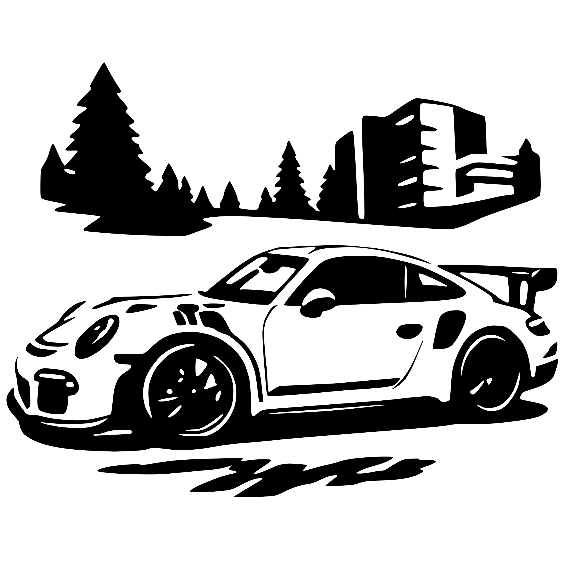 AI-generated SVG of 'gt3 rs'