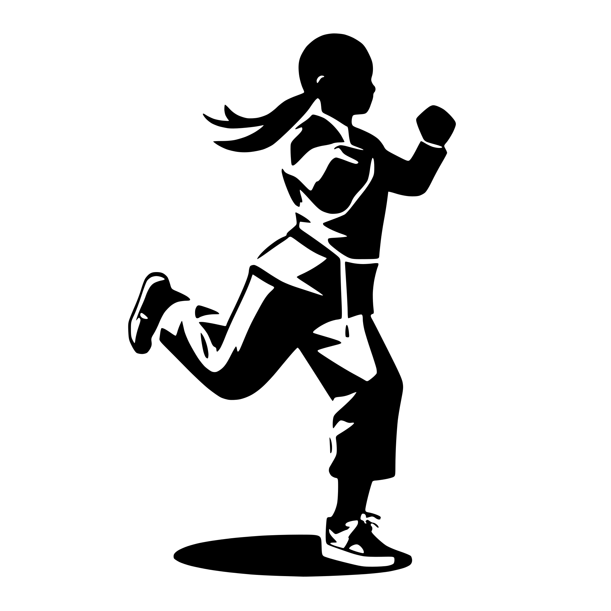 AI-generated SVG of a create a vector image with not too many details, monochrom coach and athlete. taekwondo. woman