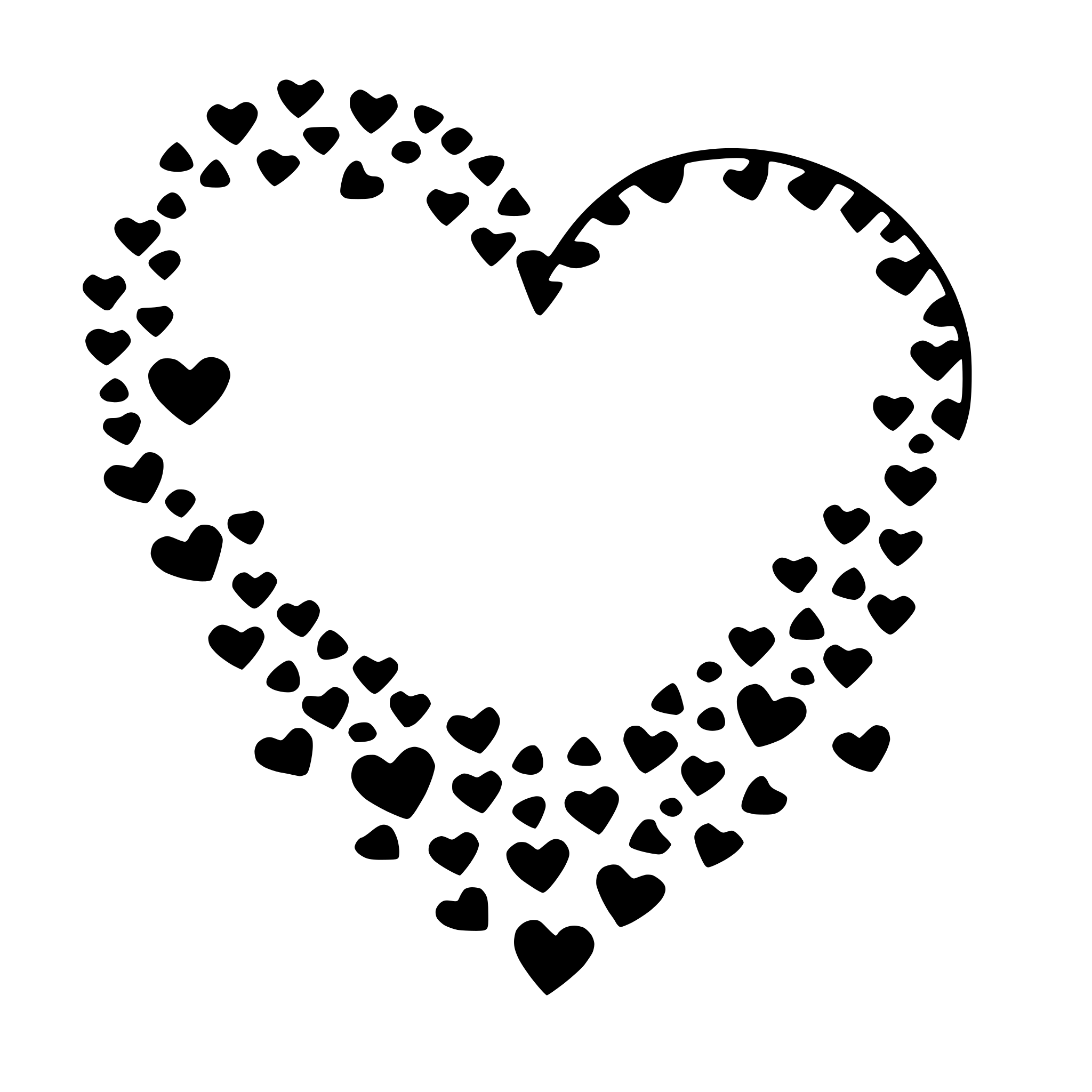 AI-generated SVG of a heart-shaped confetti