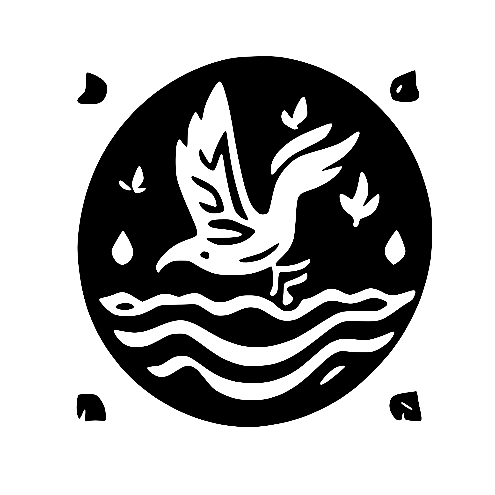 AI-generated SVG of a Dark blue background (#1A365D) with a flying gold/amber seagull (#E6B457)