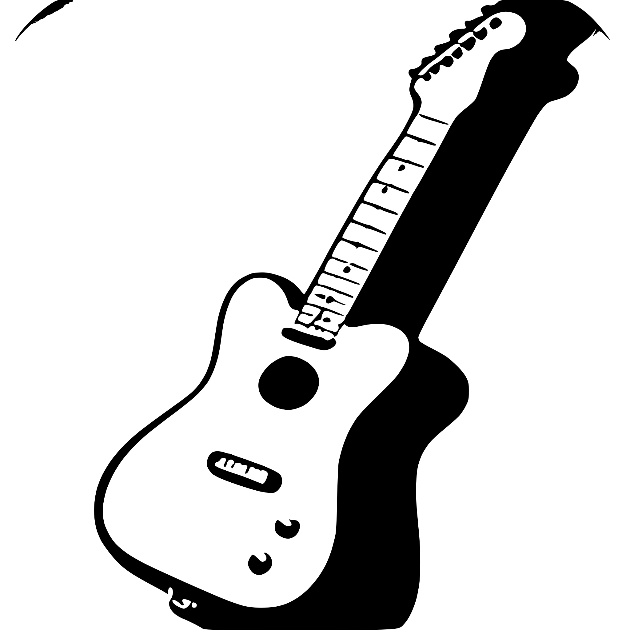 AI-generated SVG of a Fender Telecaster guitar