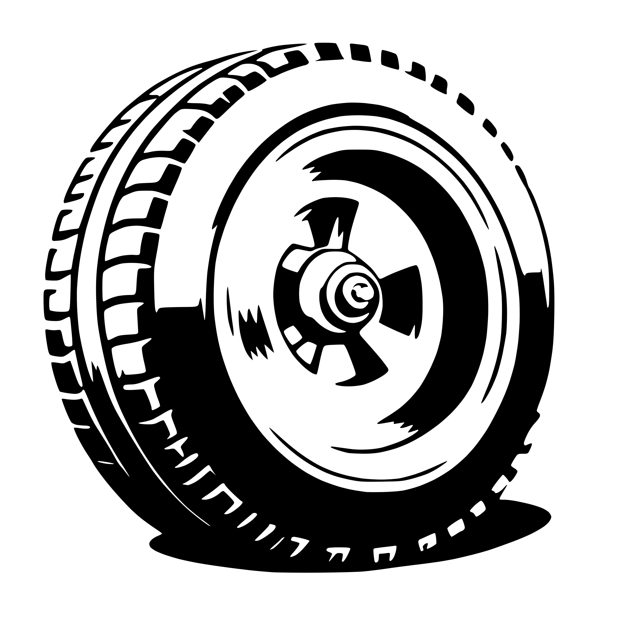 AI-generated SVG of 'tire'