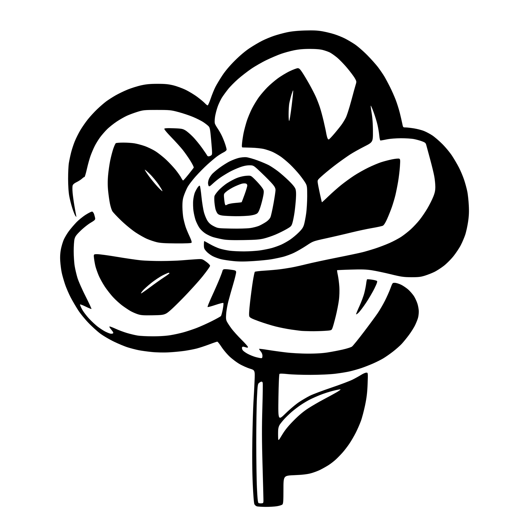 AI-generated SVG of a A futuristic flower Icon, aubergine and dark grey, 3d geometric motif