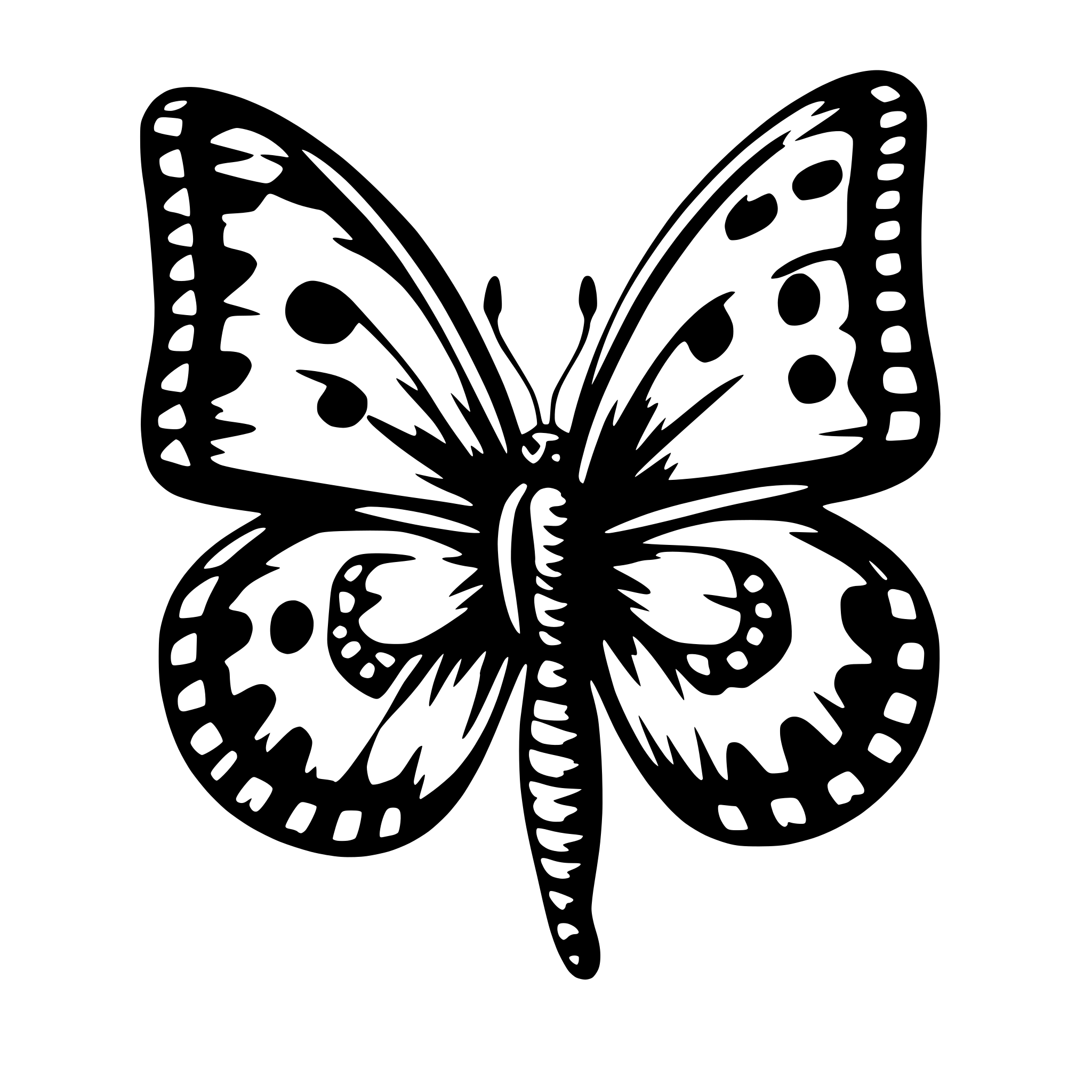 AI-generated SVG of 'colorful butterfly'