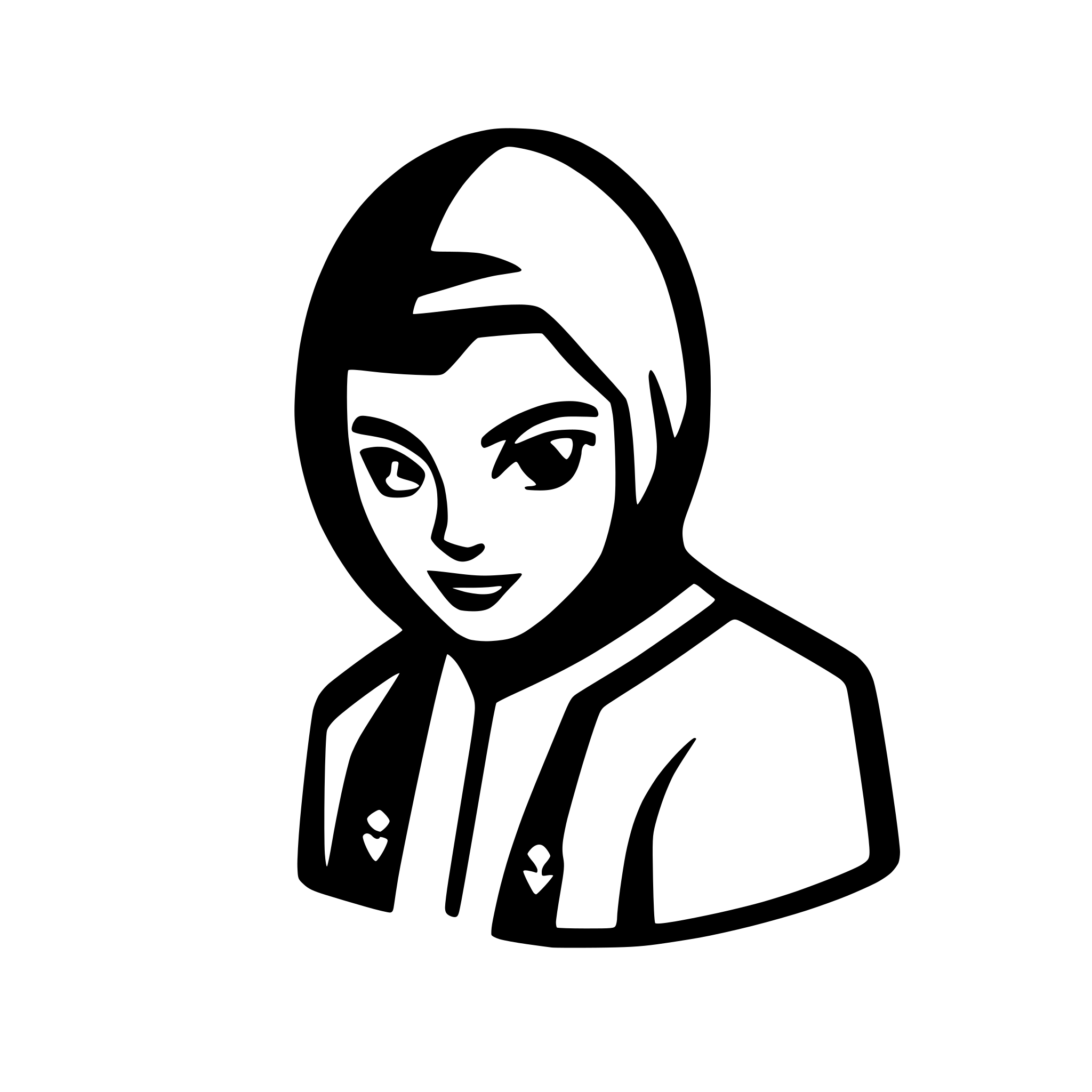 AI-generated SVG of a hacker