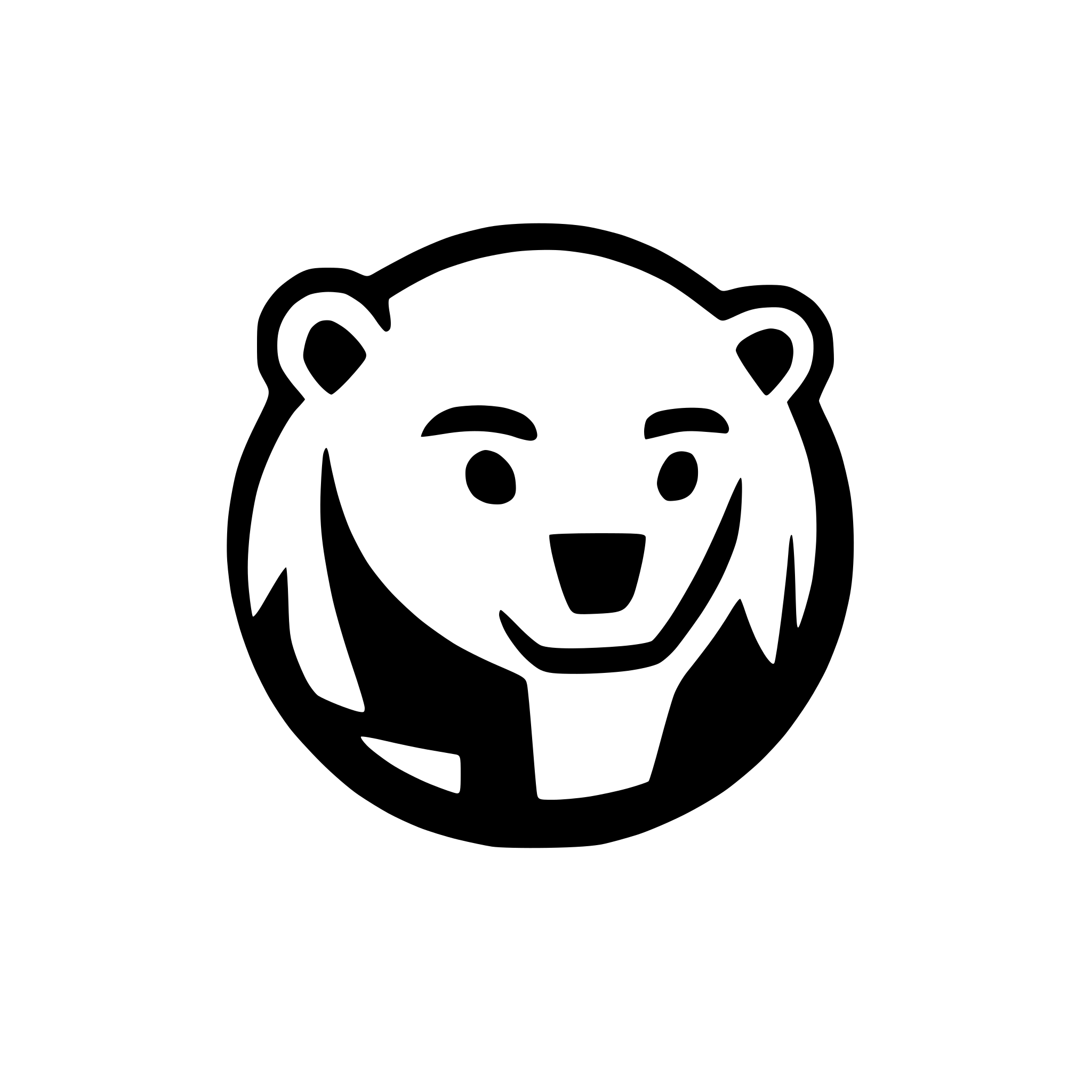 AI-generated SVG of 'polar bear logo'