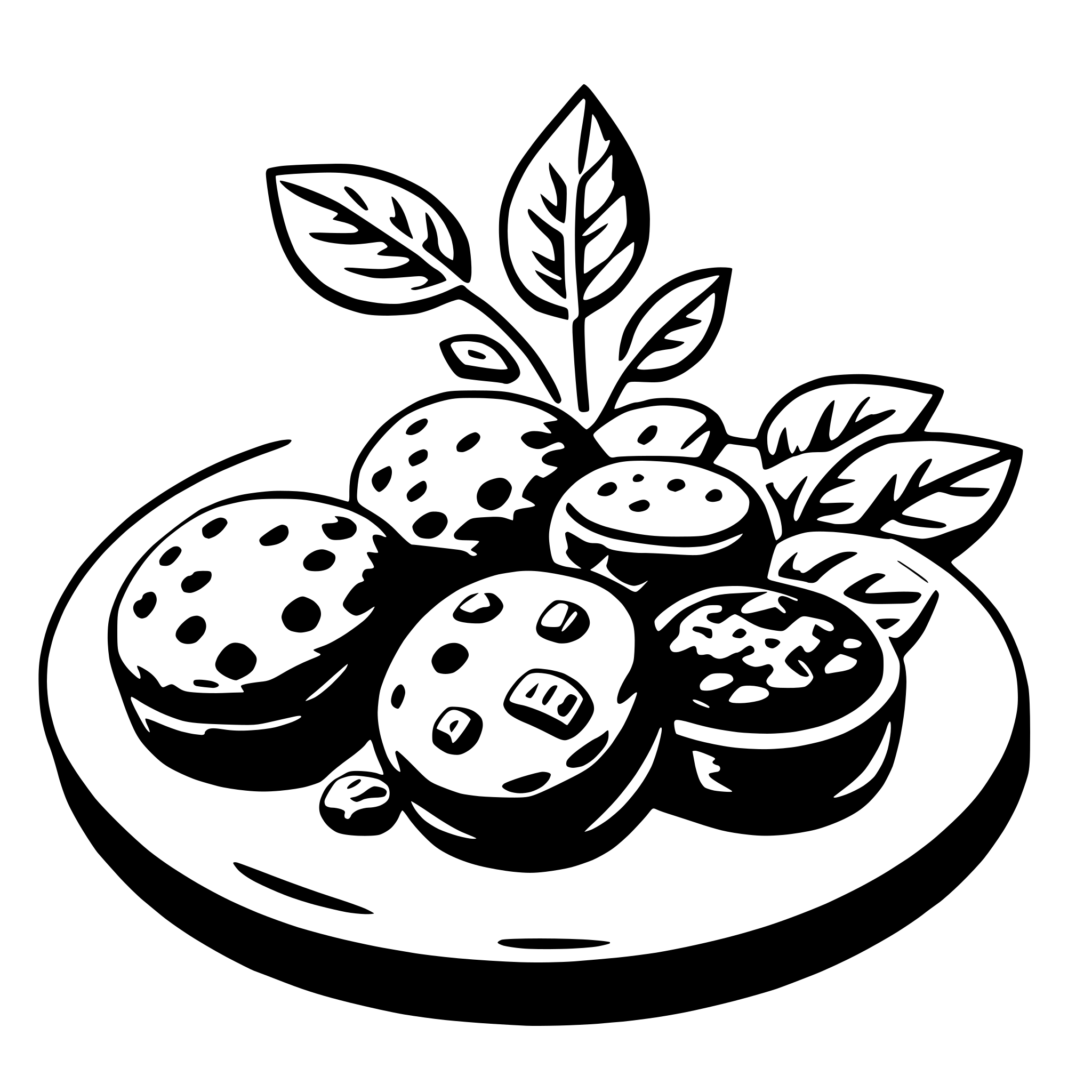 AI-generated SVG of a falafel