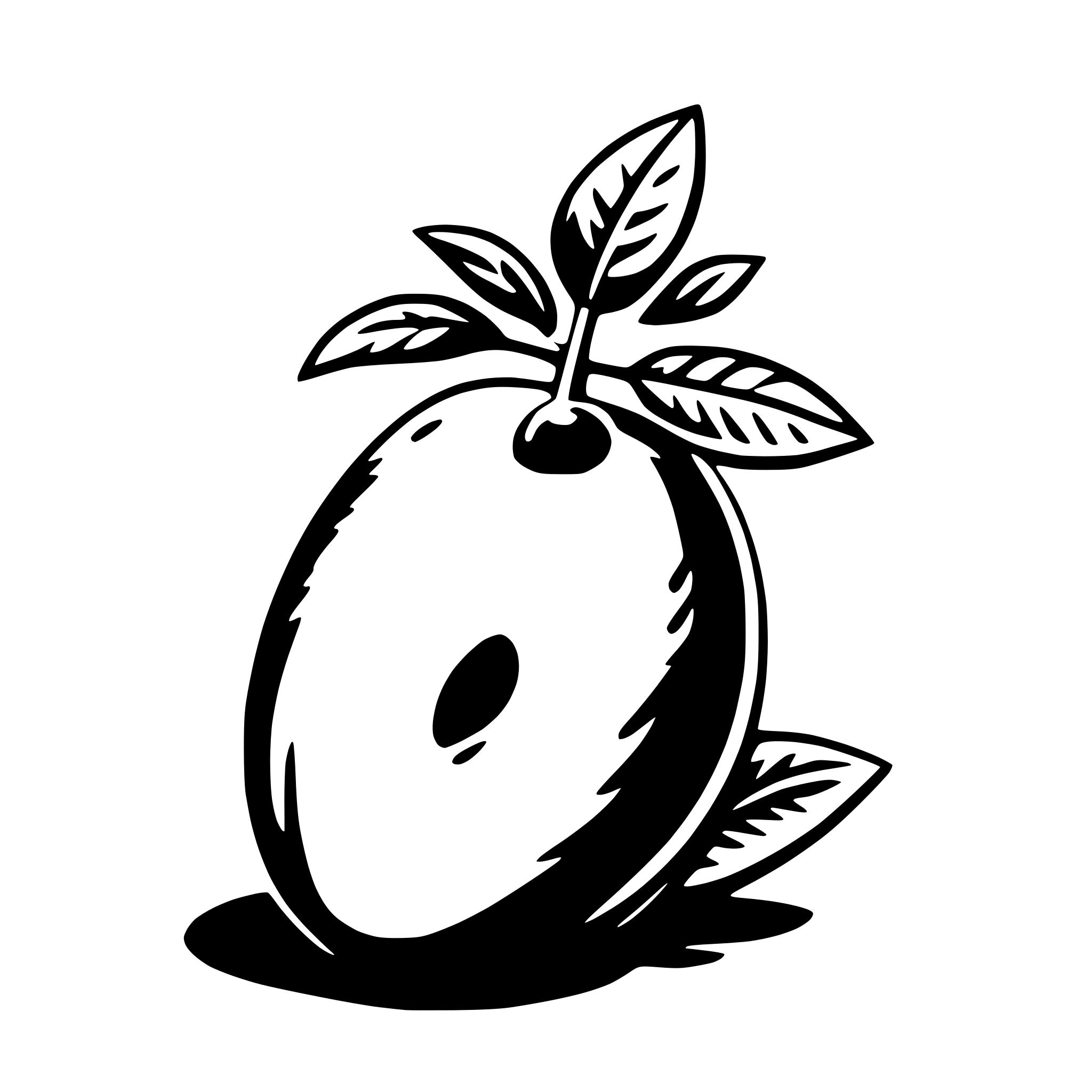AI-generated SVG of 'mango'