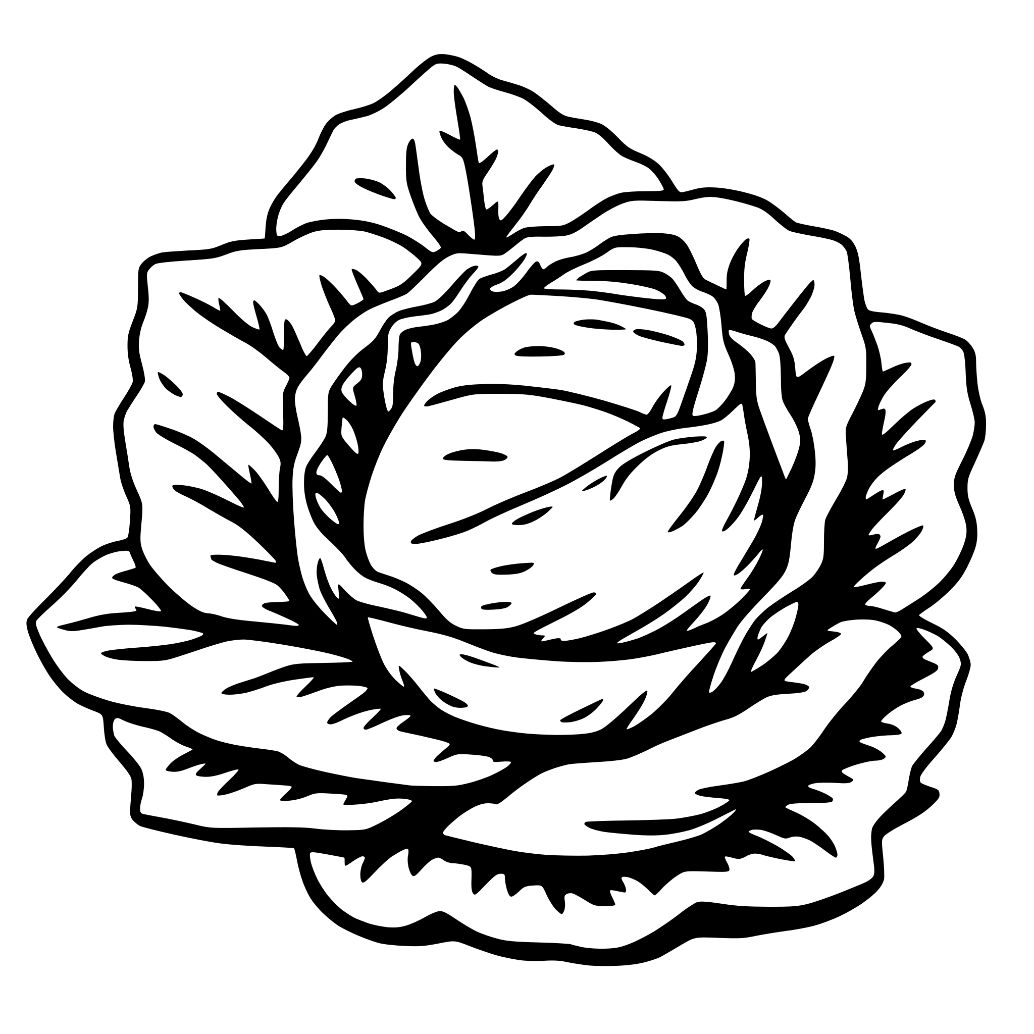 AI-generated SVG of 'lettuce'