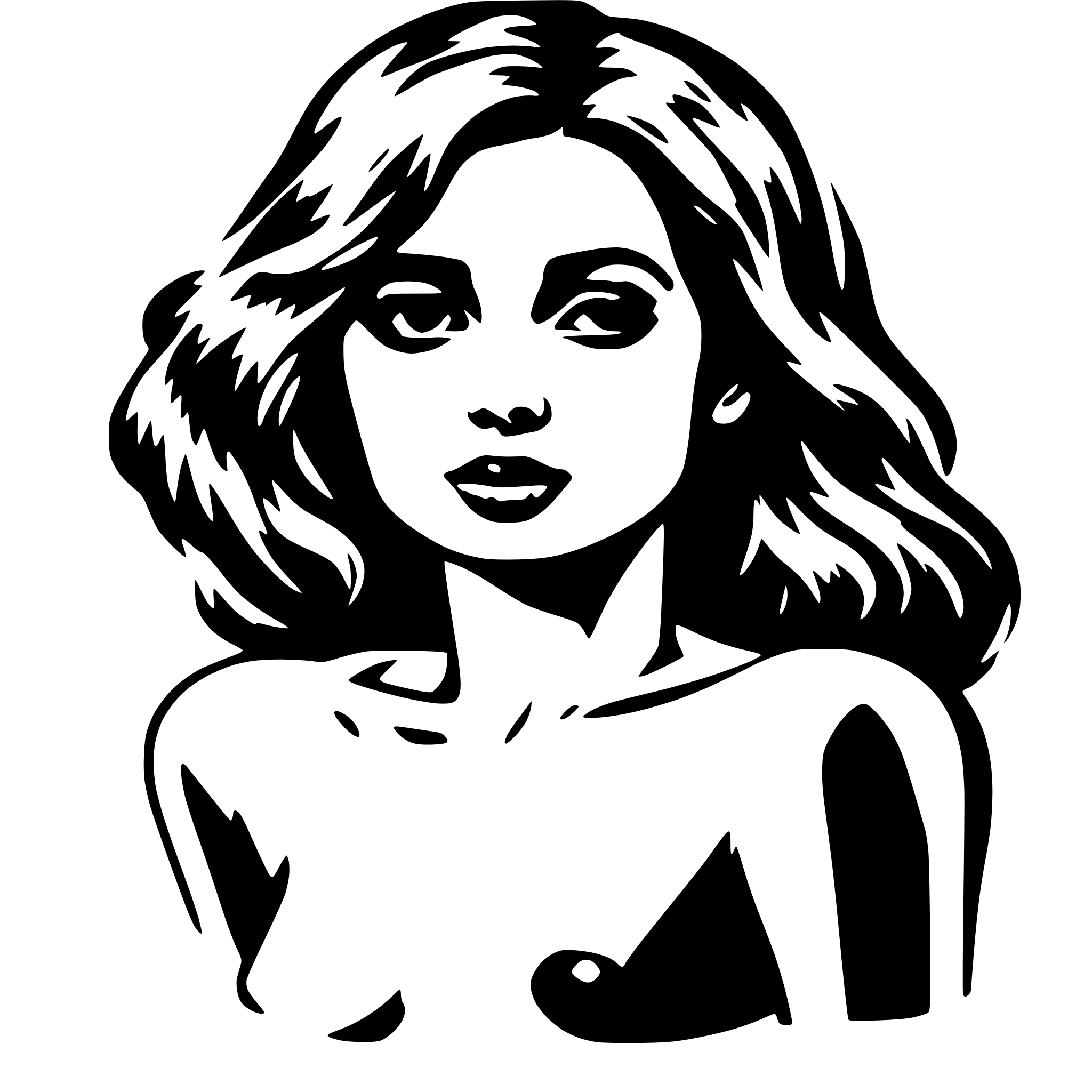 AI-generated SVG of a a naked woman