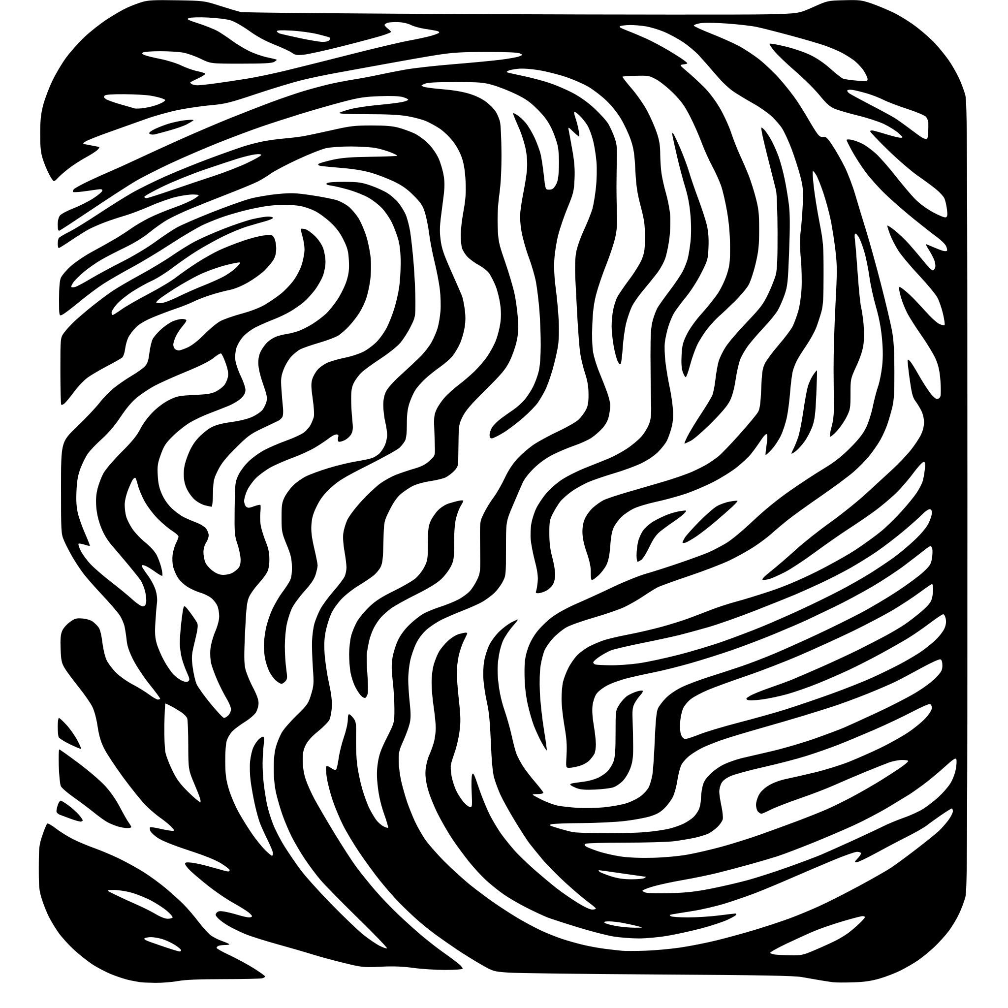 AI-generated SVG of a Damascus steel pattern