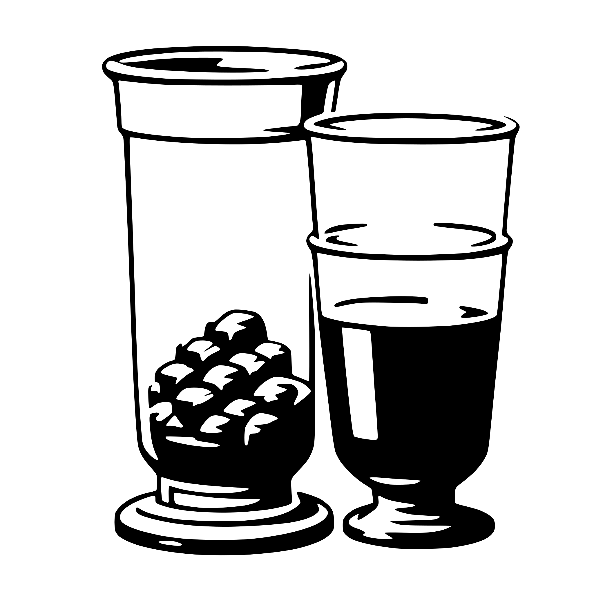 AI-generated SVG of a beaker