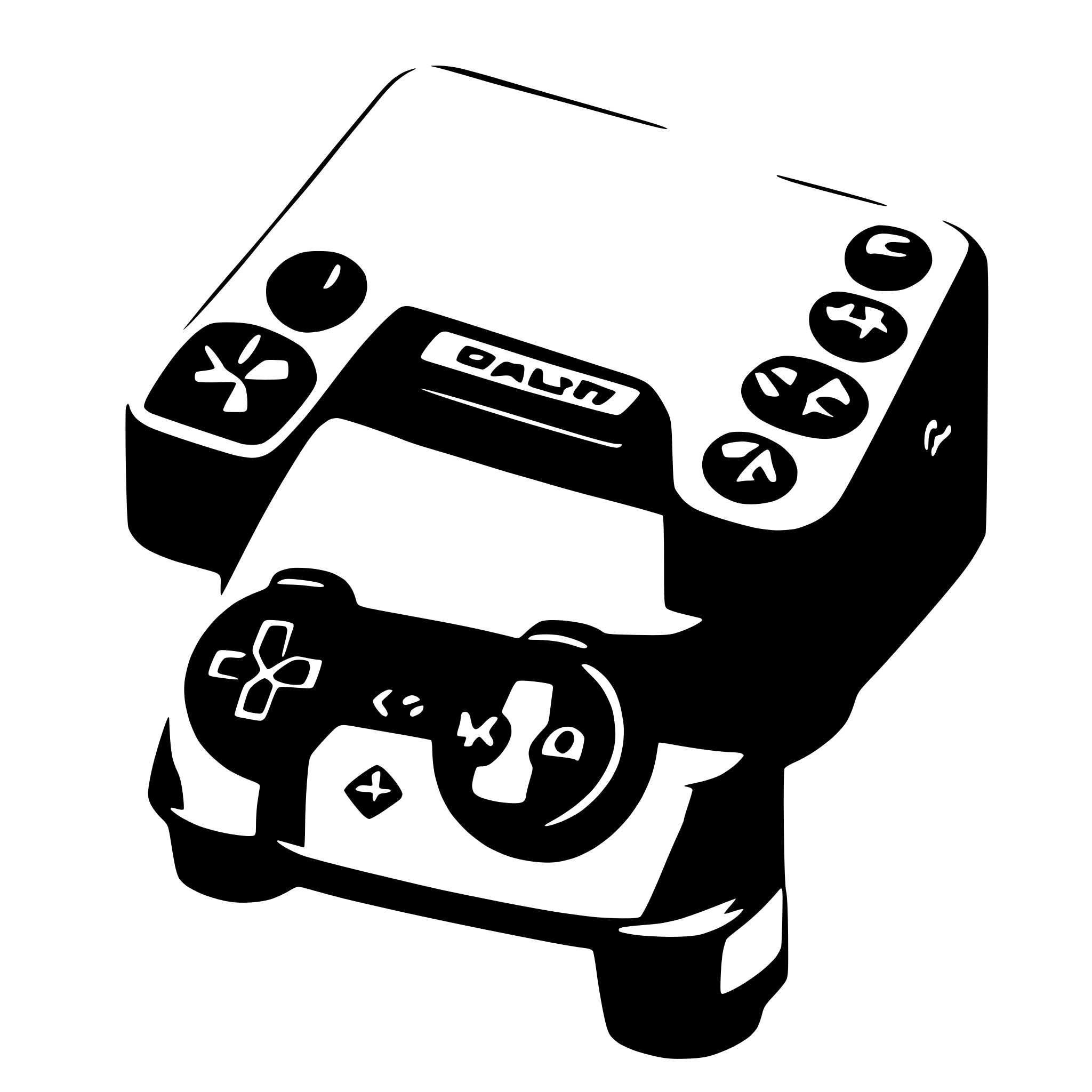 AI-generated SVG of a playstation