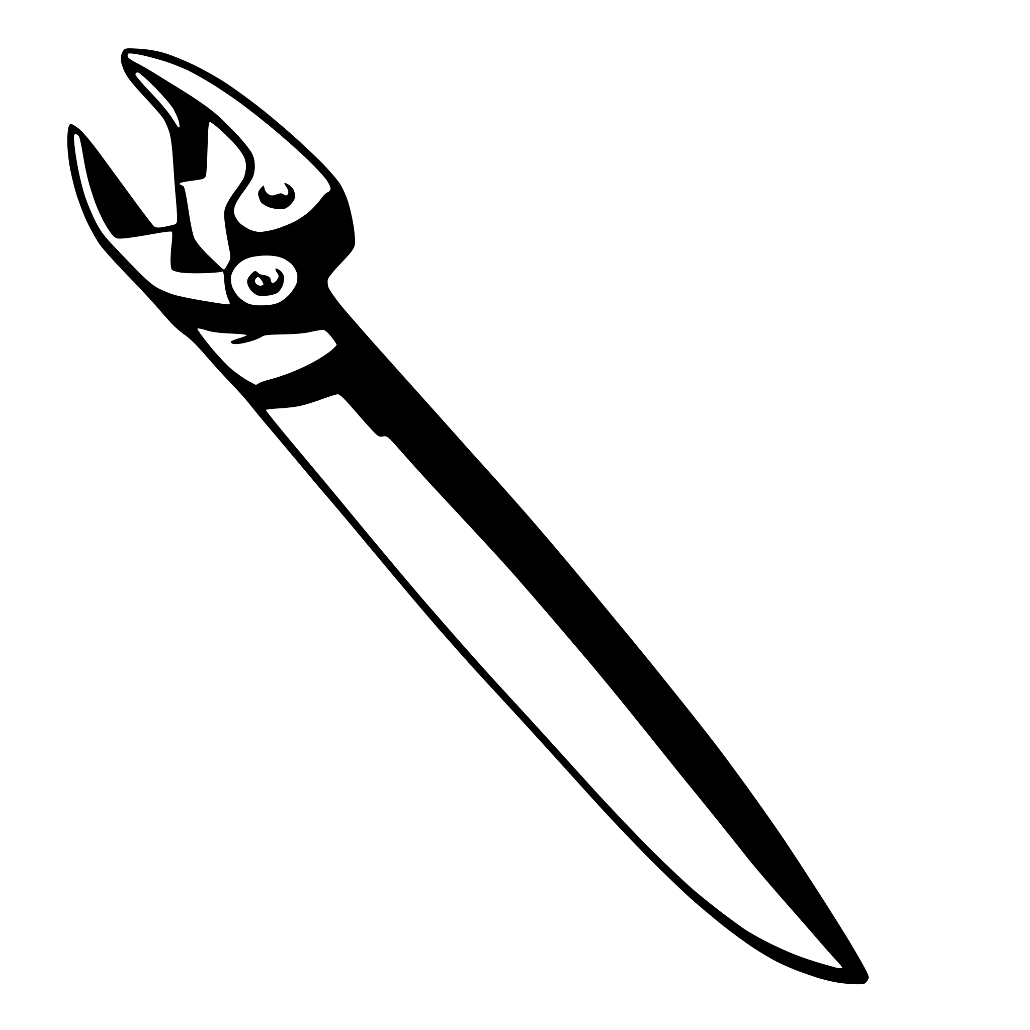 AI-generated SVG of 'Long Wire cutter'