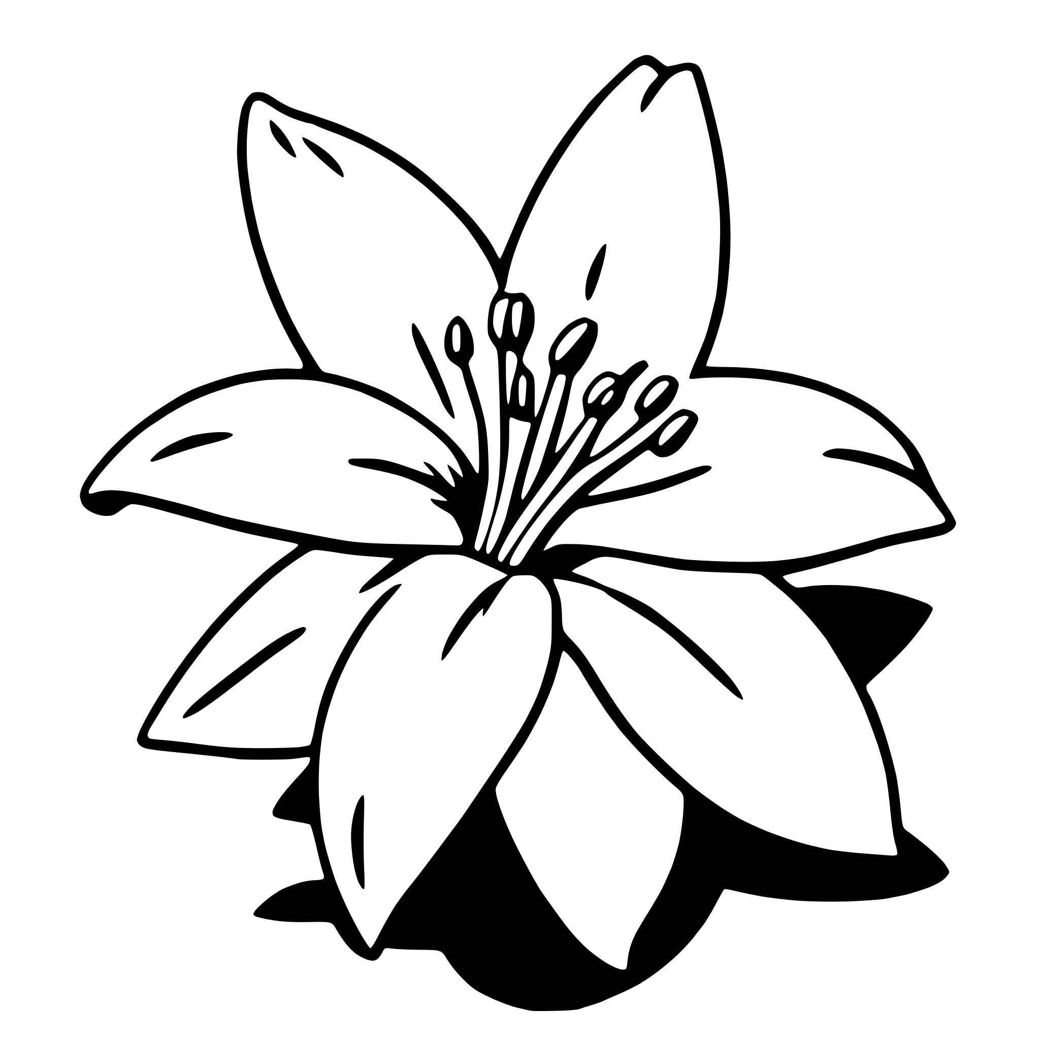 AI-generated SVG of 'easter lily'