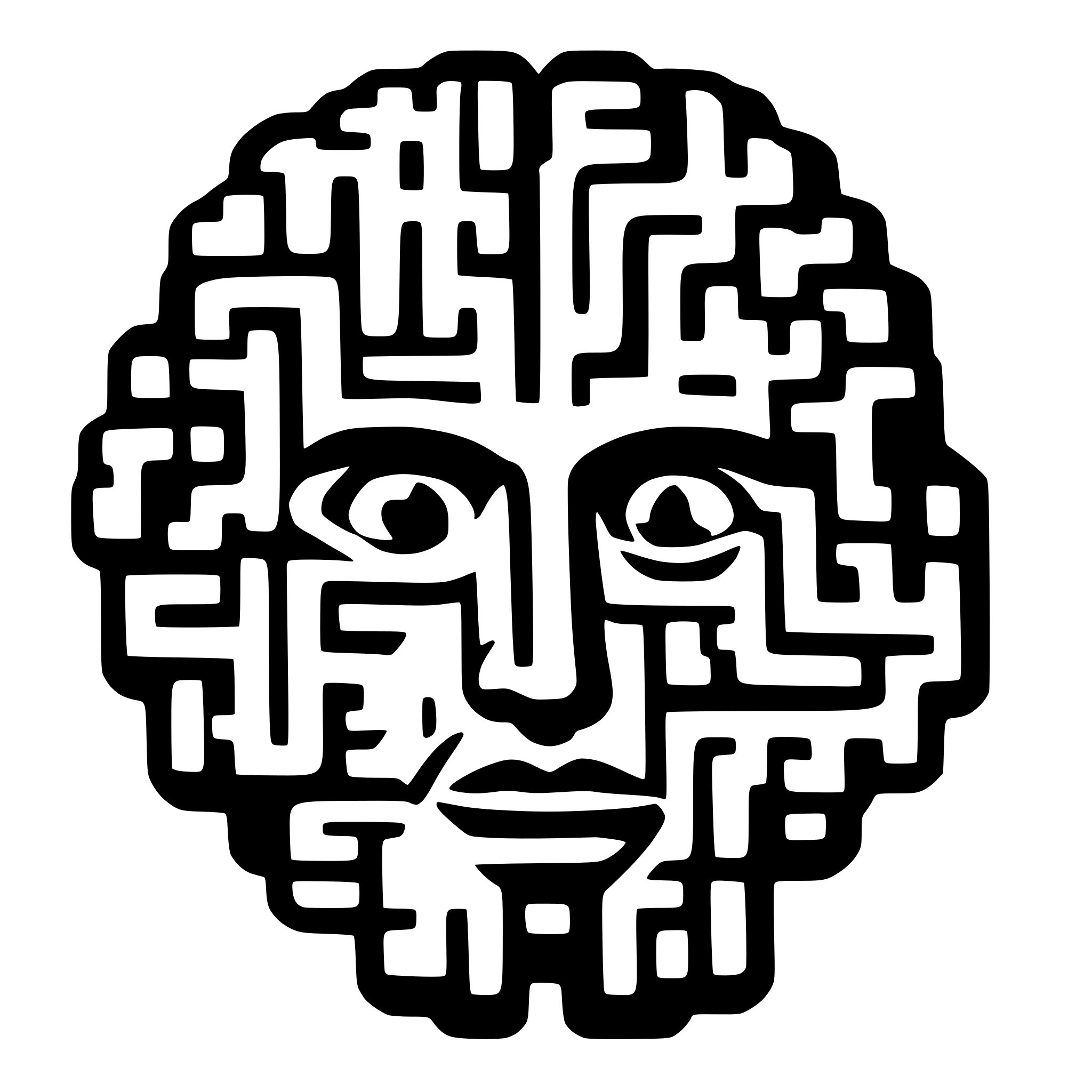 AI-generated SVG of a brain, pixel art
