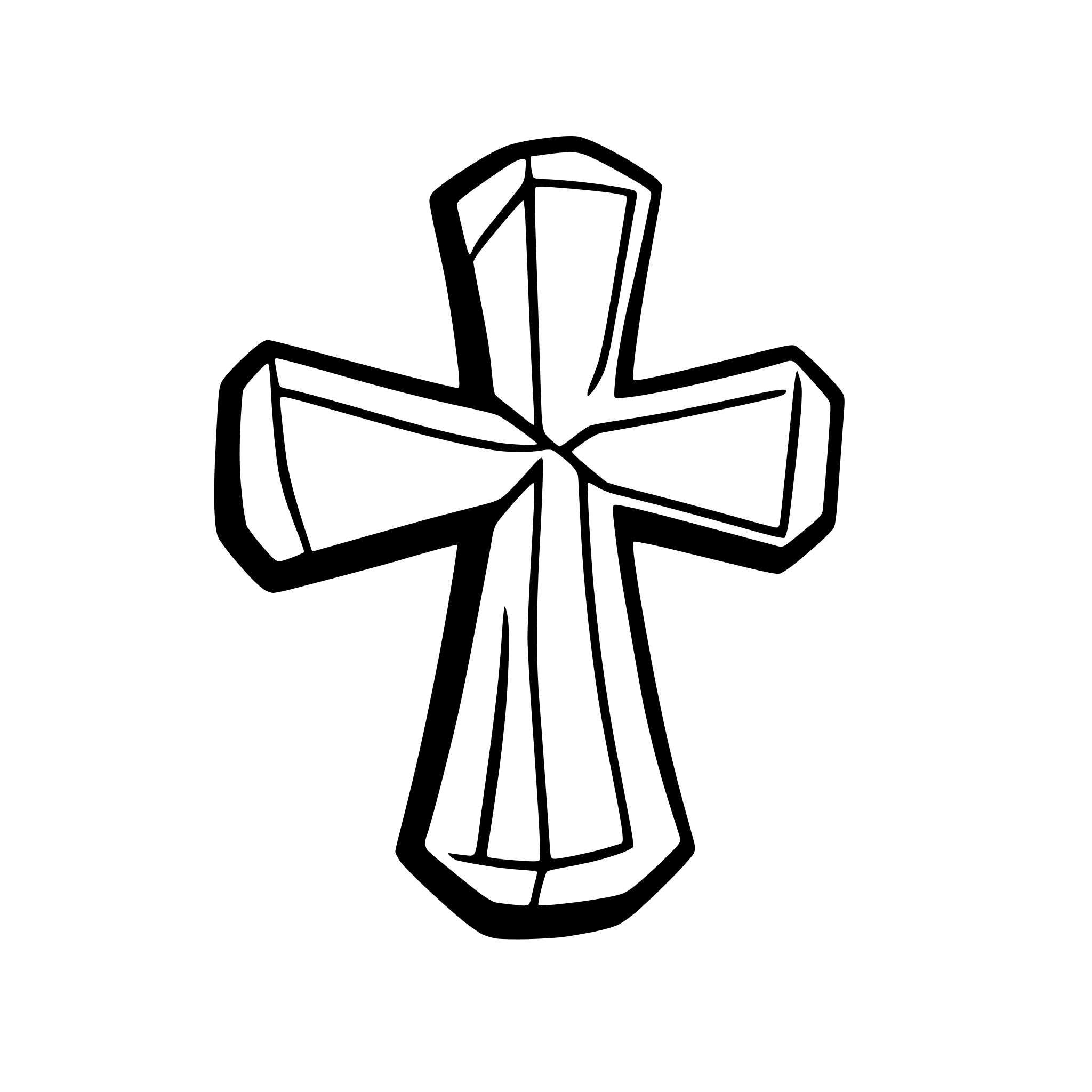 AI-generated SVG of 'Very Simple Iron Cross='