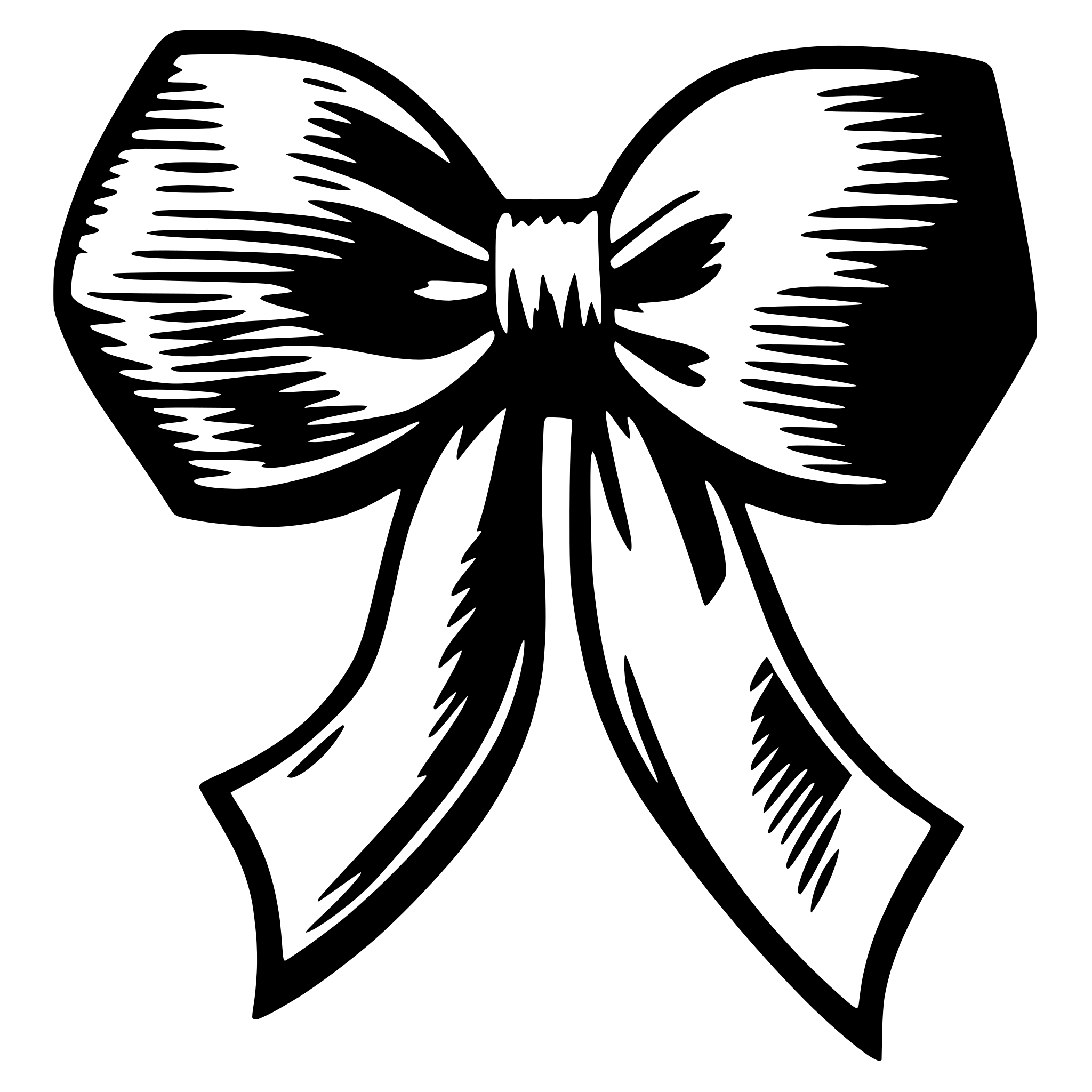 AI-generated SVG of 'Hair Bow Cutting Patterns'