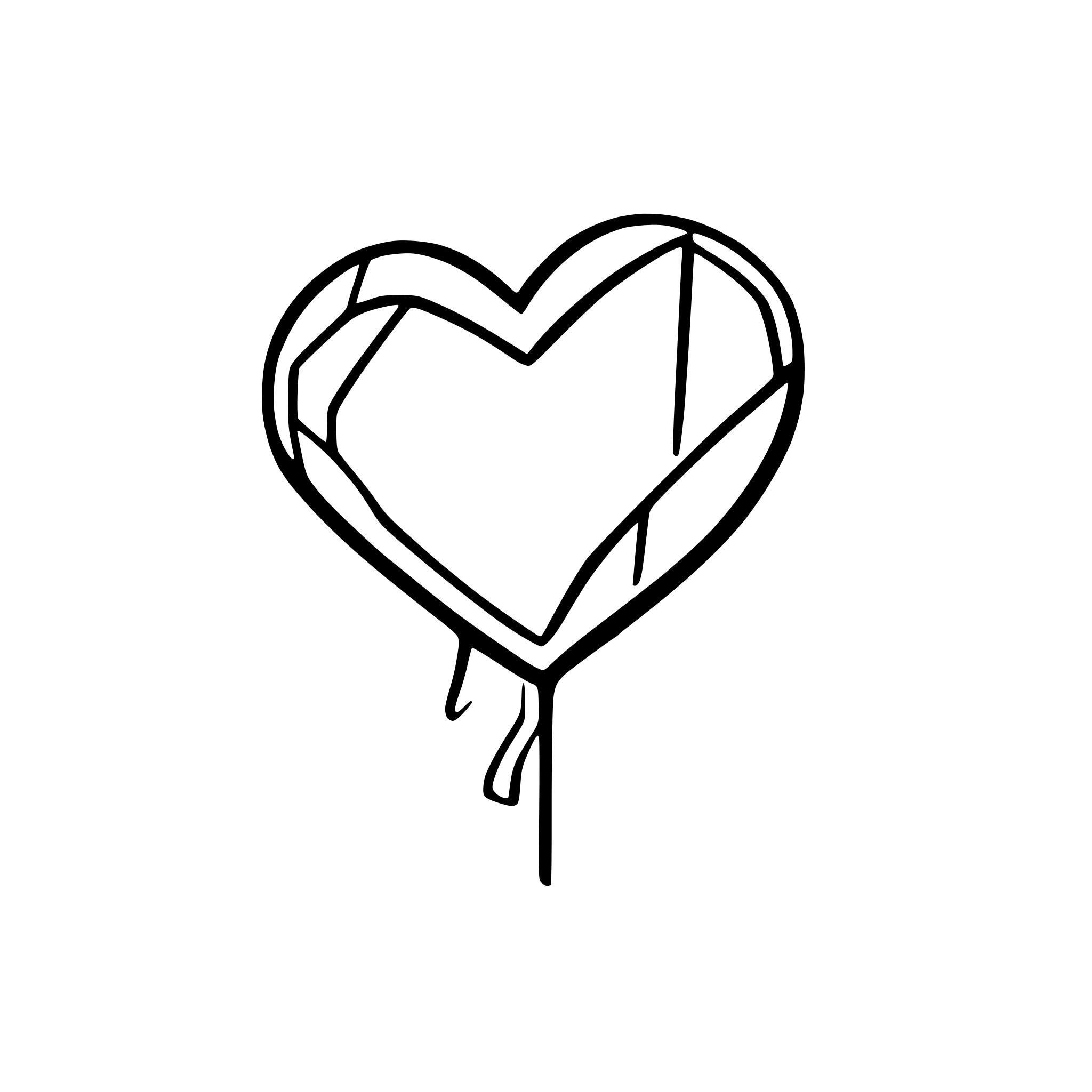 AI-generated SVG of a Broken heart