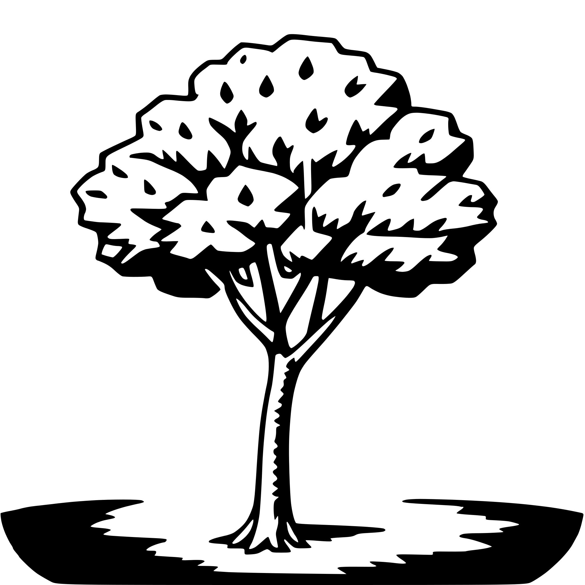 AI-generated SVG of a sycamore tree