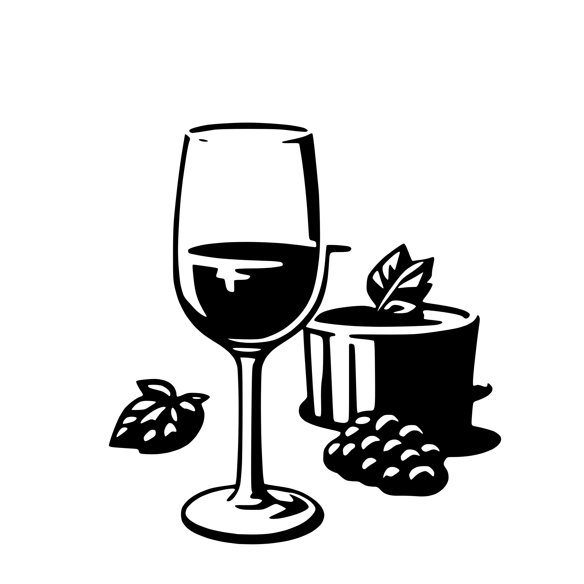 AI-generated SVG of a wine glass