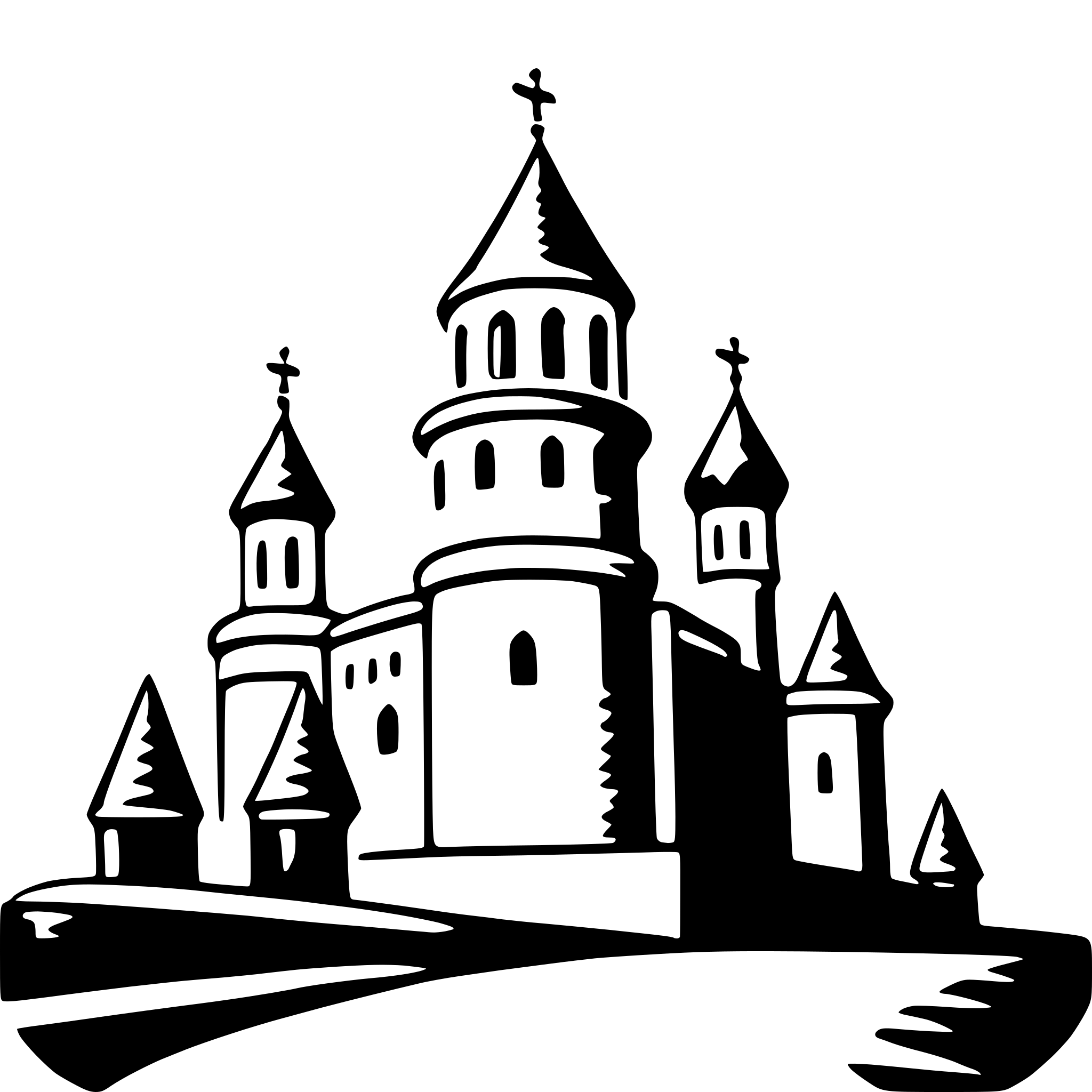 AI-generated SVG of a kremlin