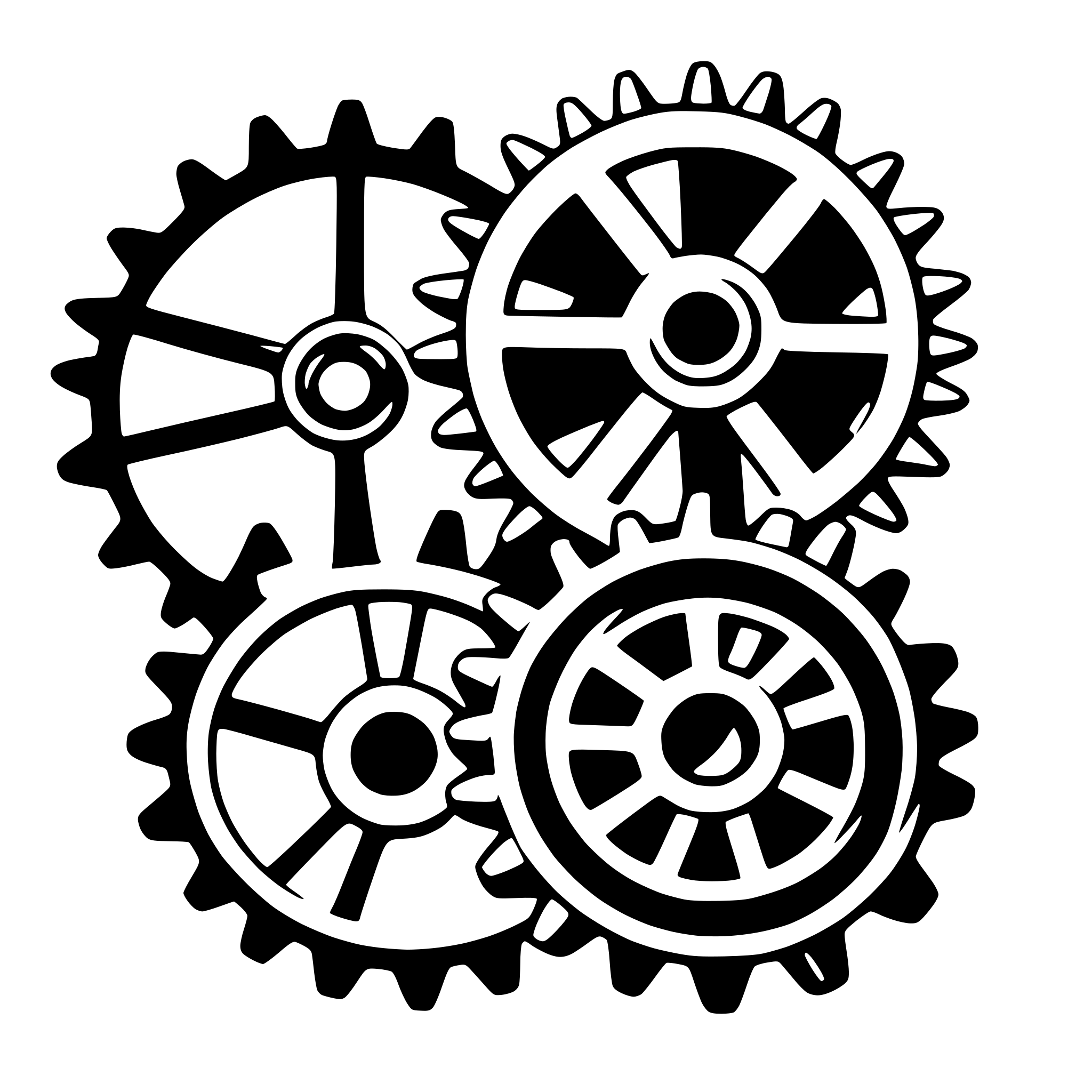 AI-generated SVG of a steampunk gears