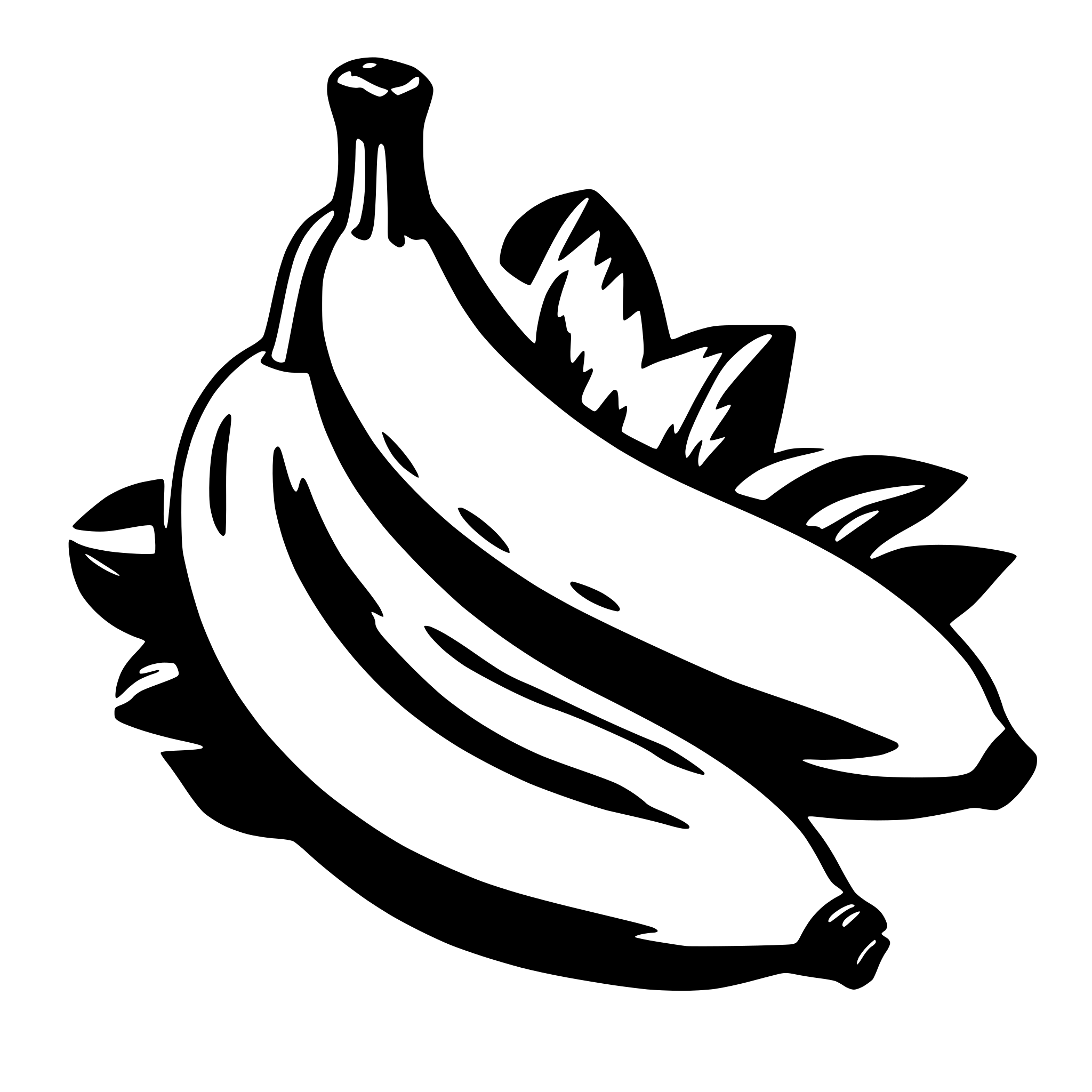 AI-generated SVG of 'yellow banana'