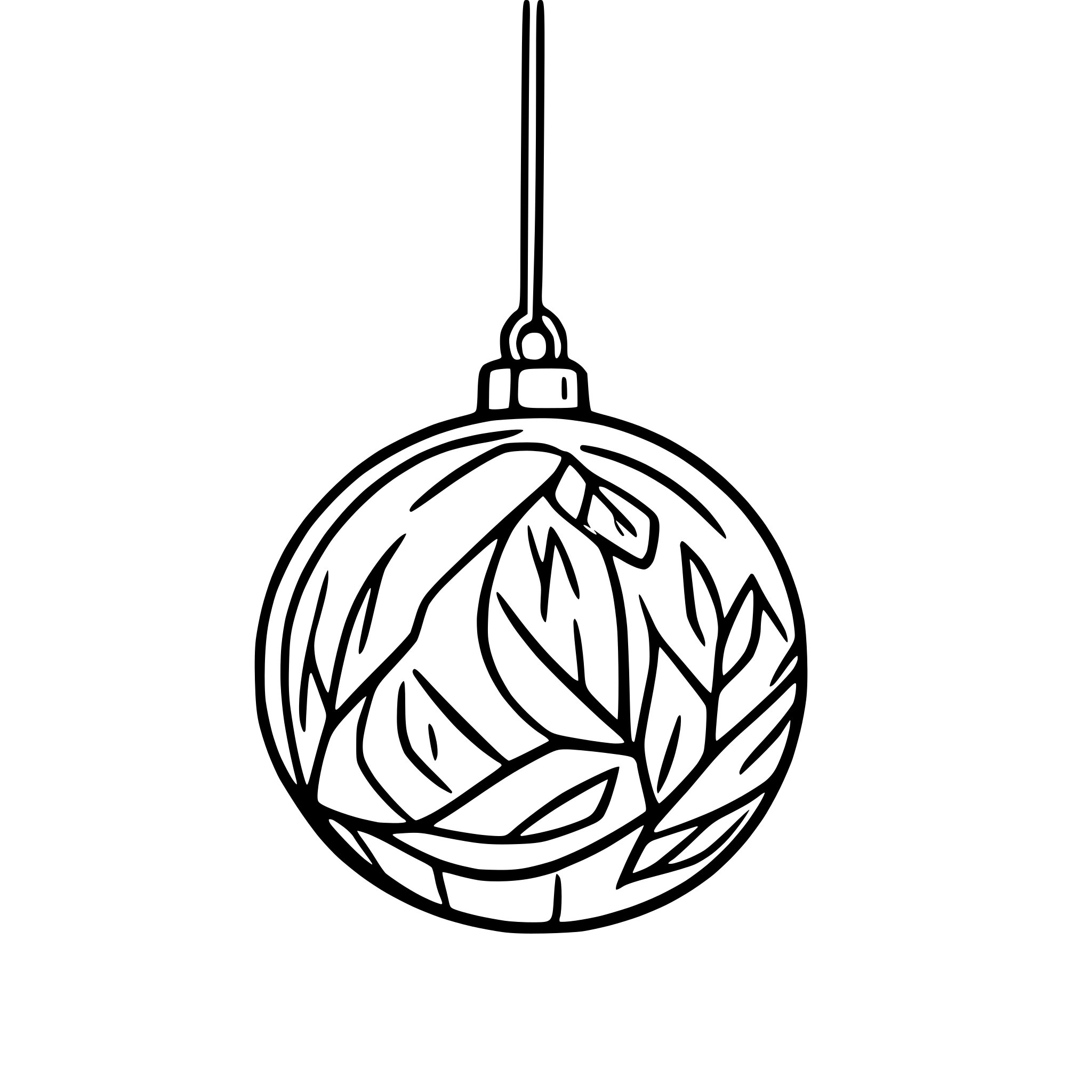 AI-generated SVG of 'Christmas Ball'