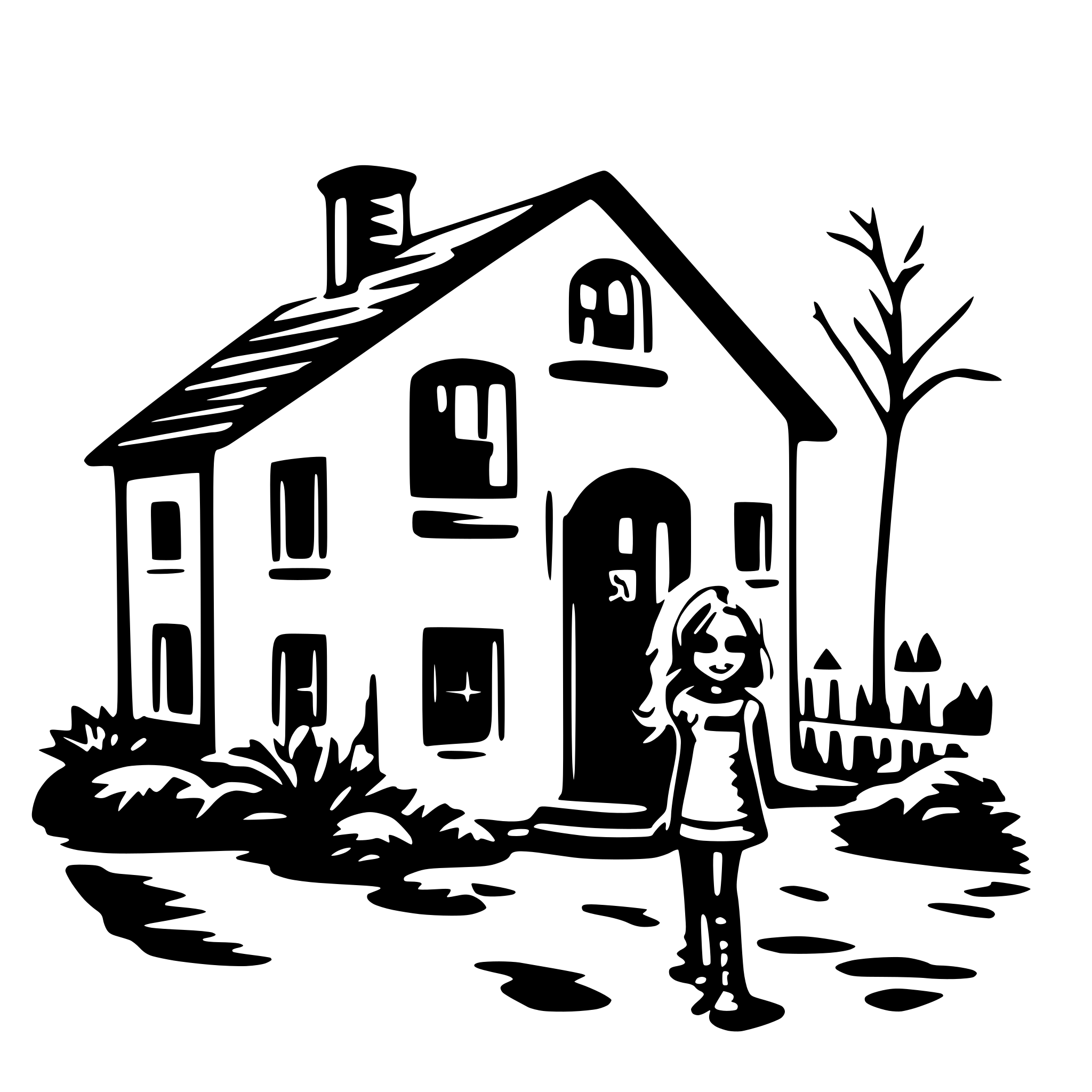 AI-generated SVG of 'Ashleigh and Home sweet home'