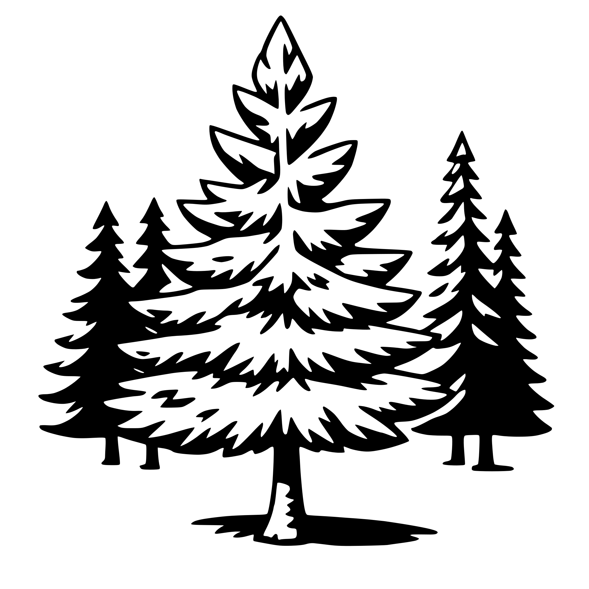 AI-generated SVG of 'spruce tree'