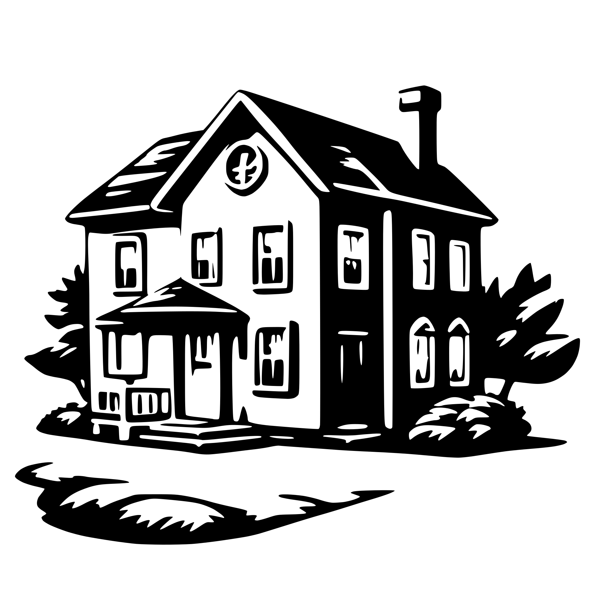 AI-generated SVG of 'house'