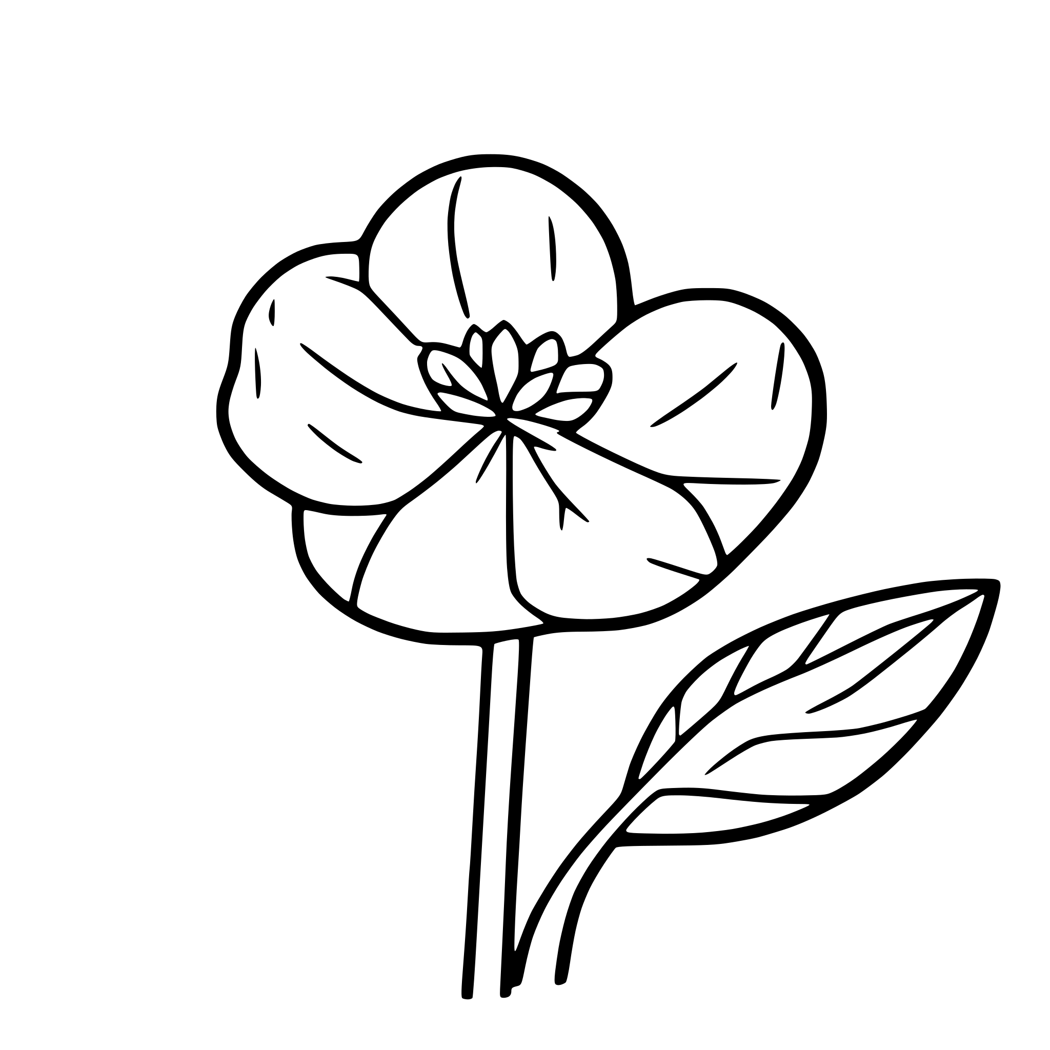 AI-generated SVG of a Flower