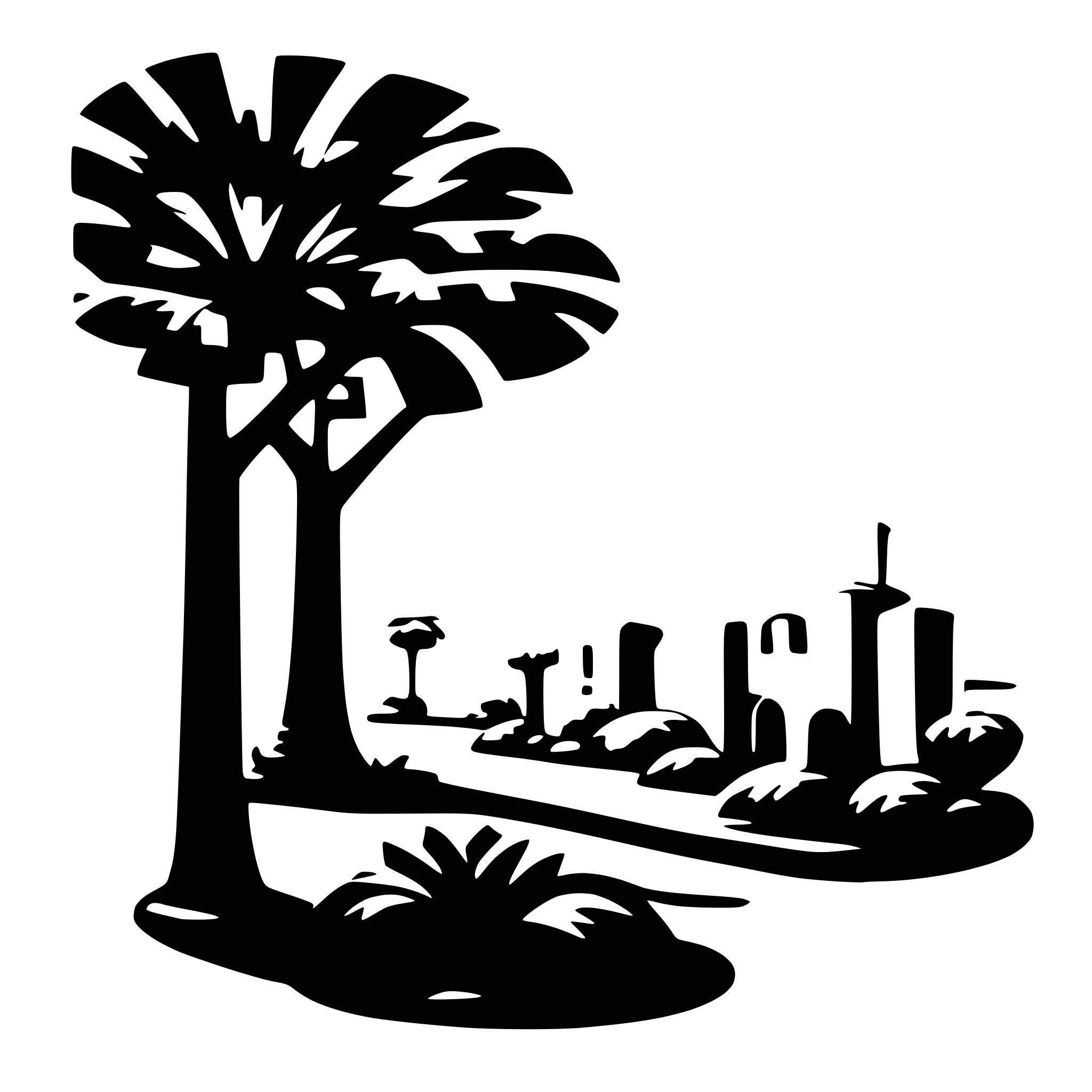 AI-generated SVG of 'دماء'