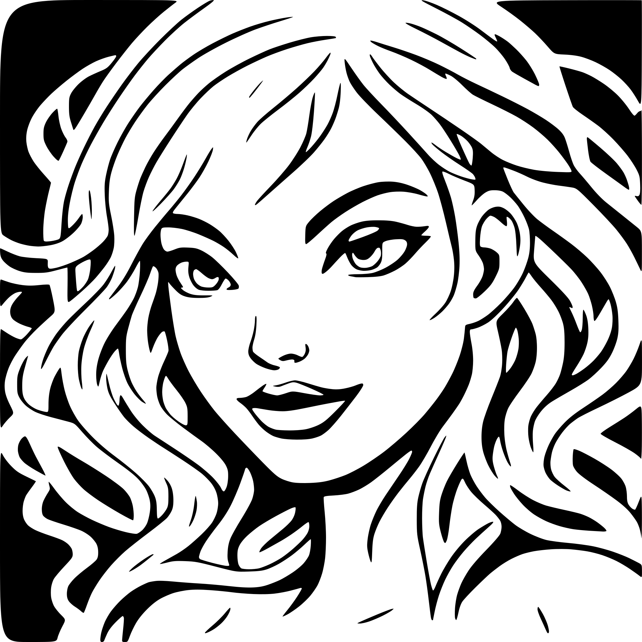 AI-generated SVG of a Simple Medusa