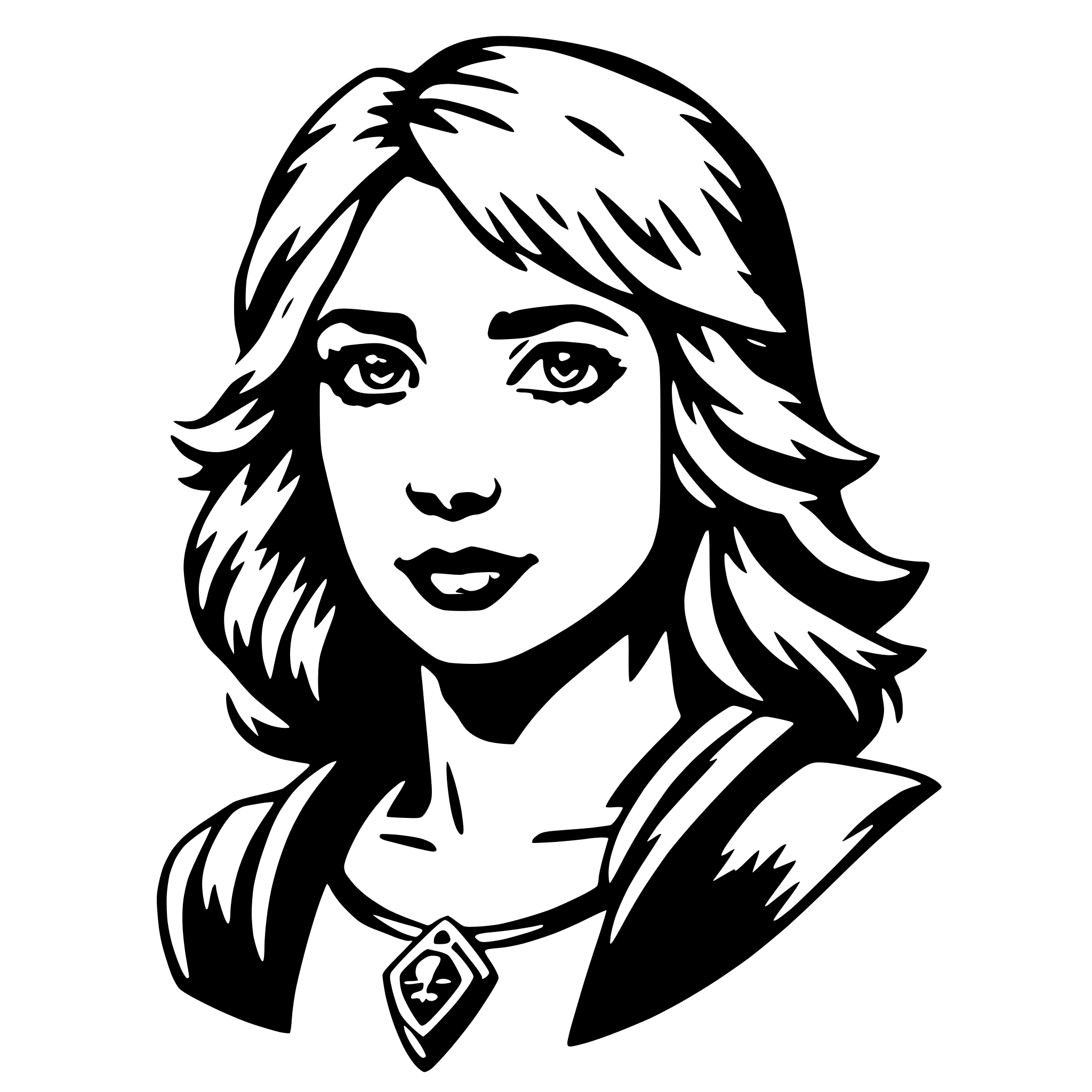 AI-generated SVG of 'freya'