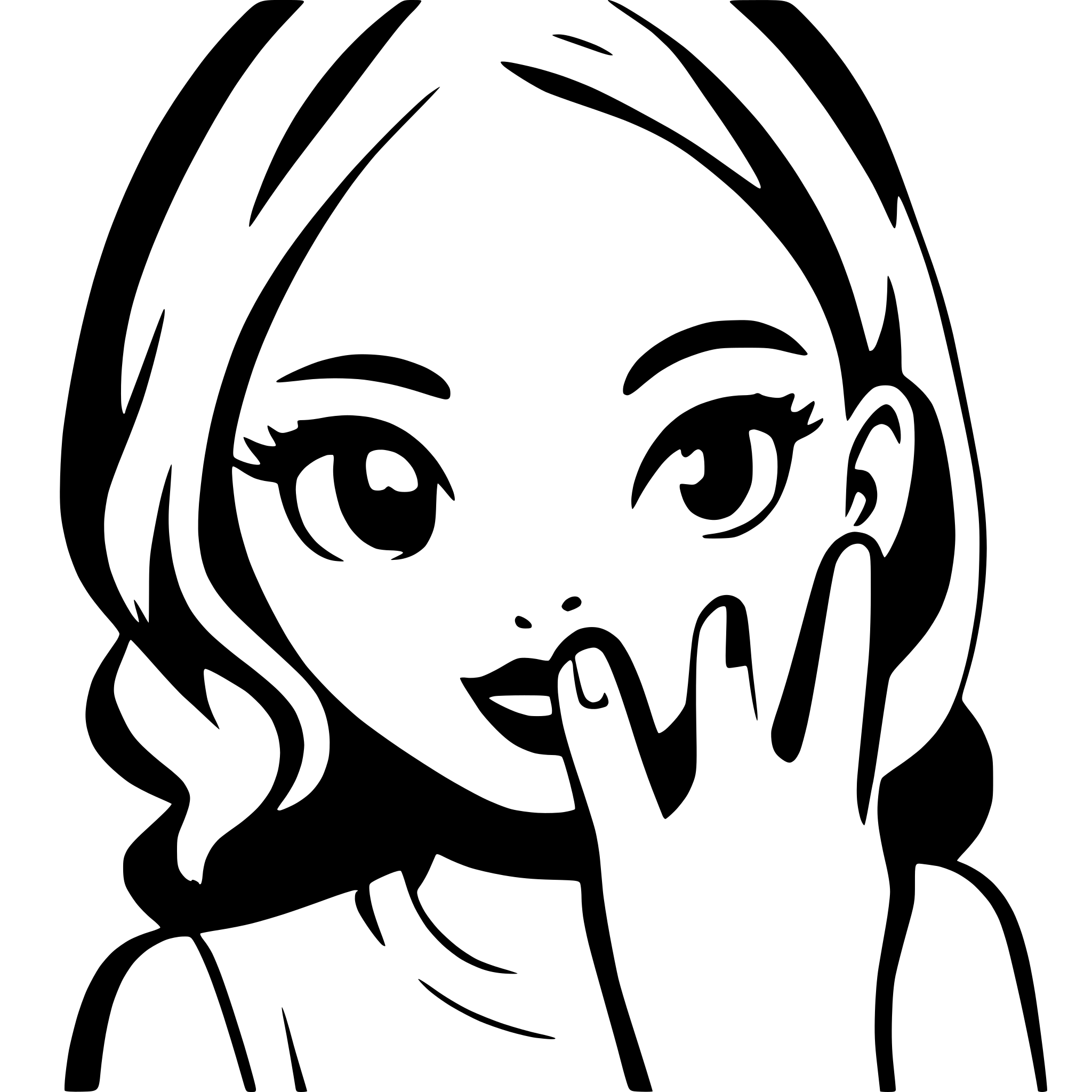 AI-generated SVG of a finger touching face