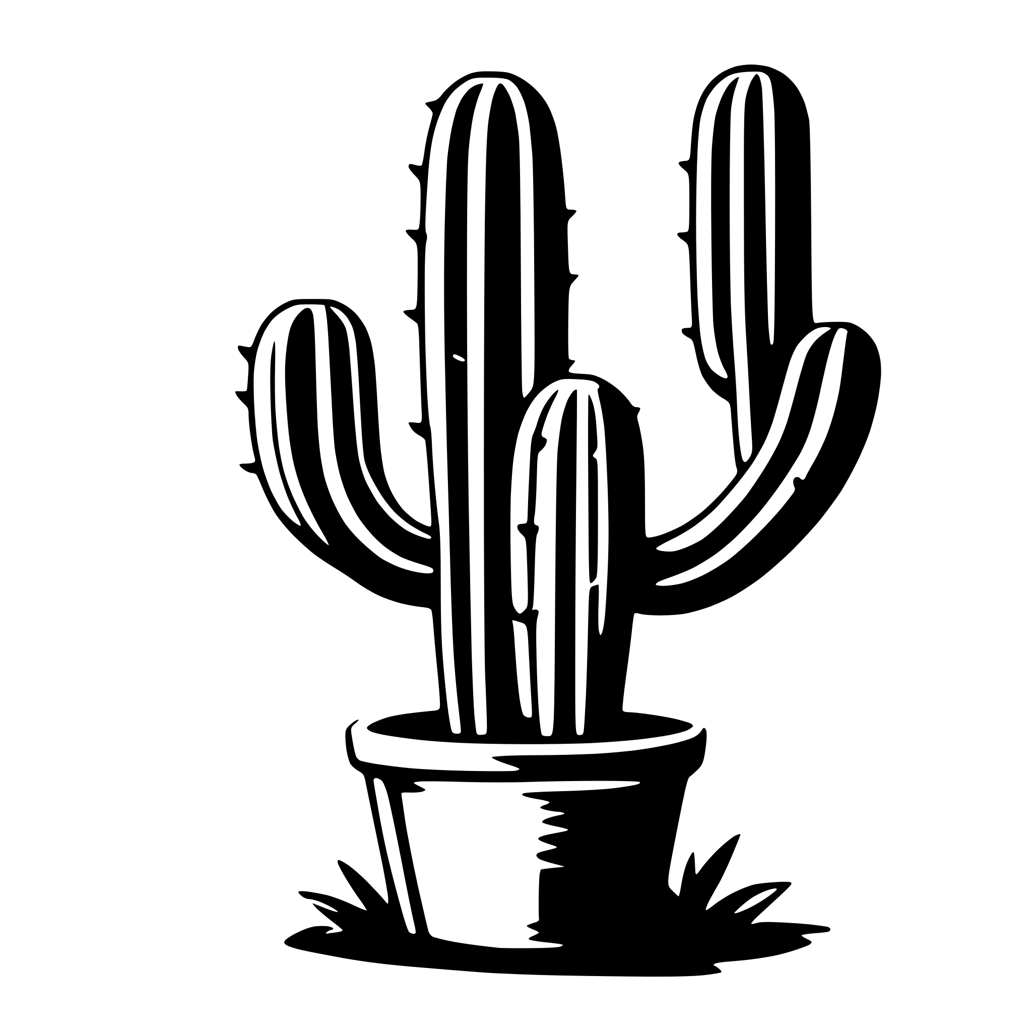 AI-generated SVG of a cactus