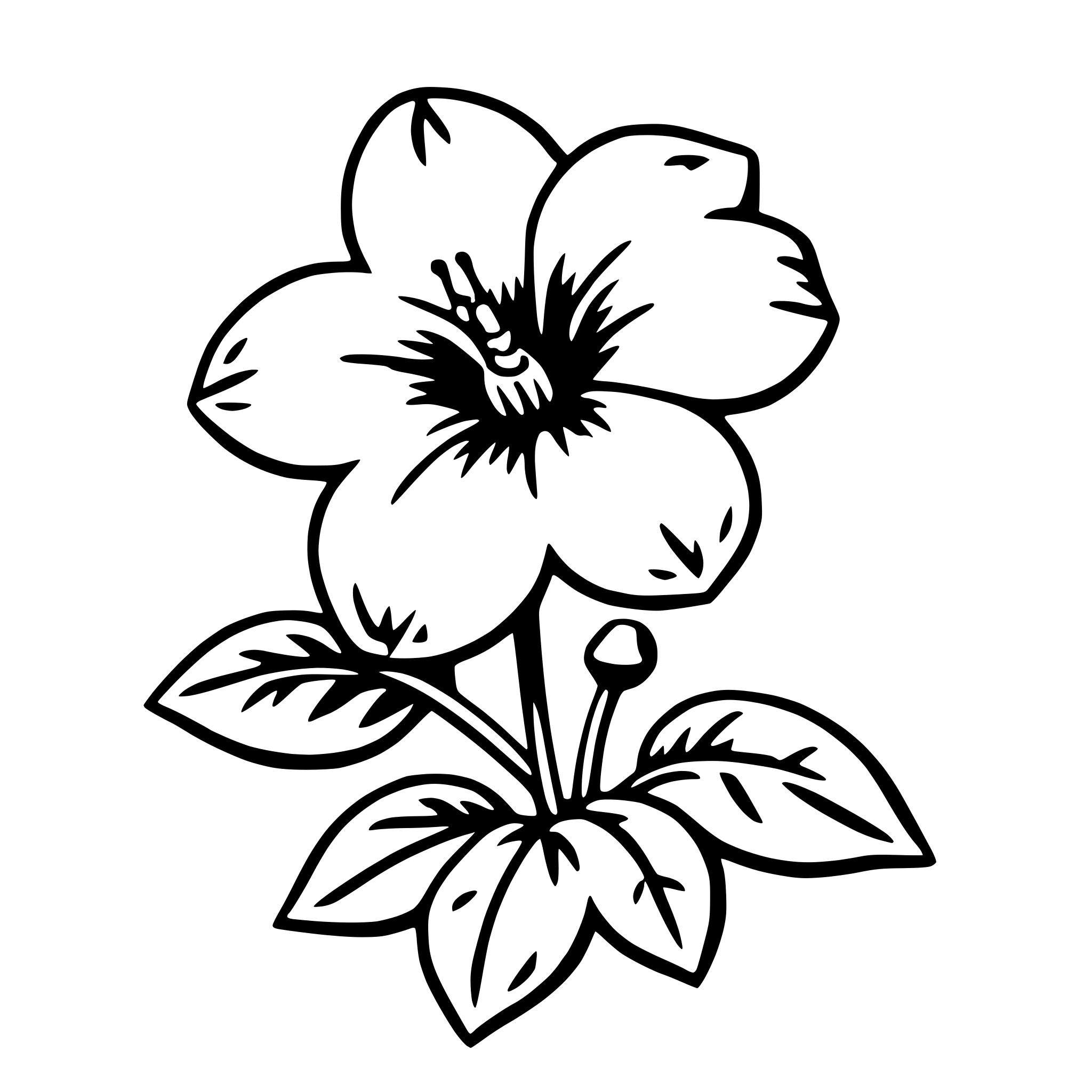 AI-generated SVG of 'petunia'