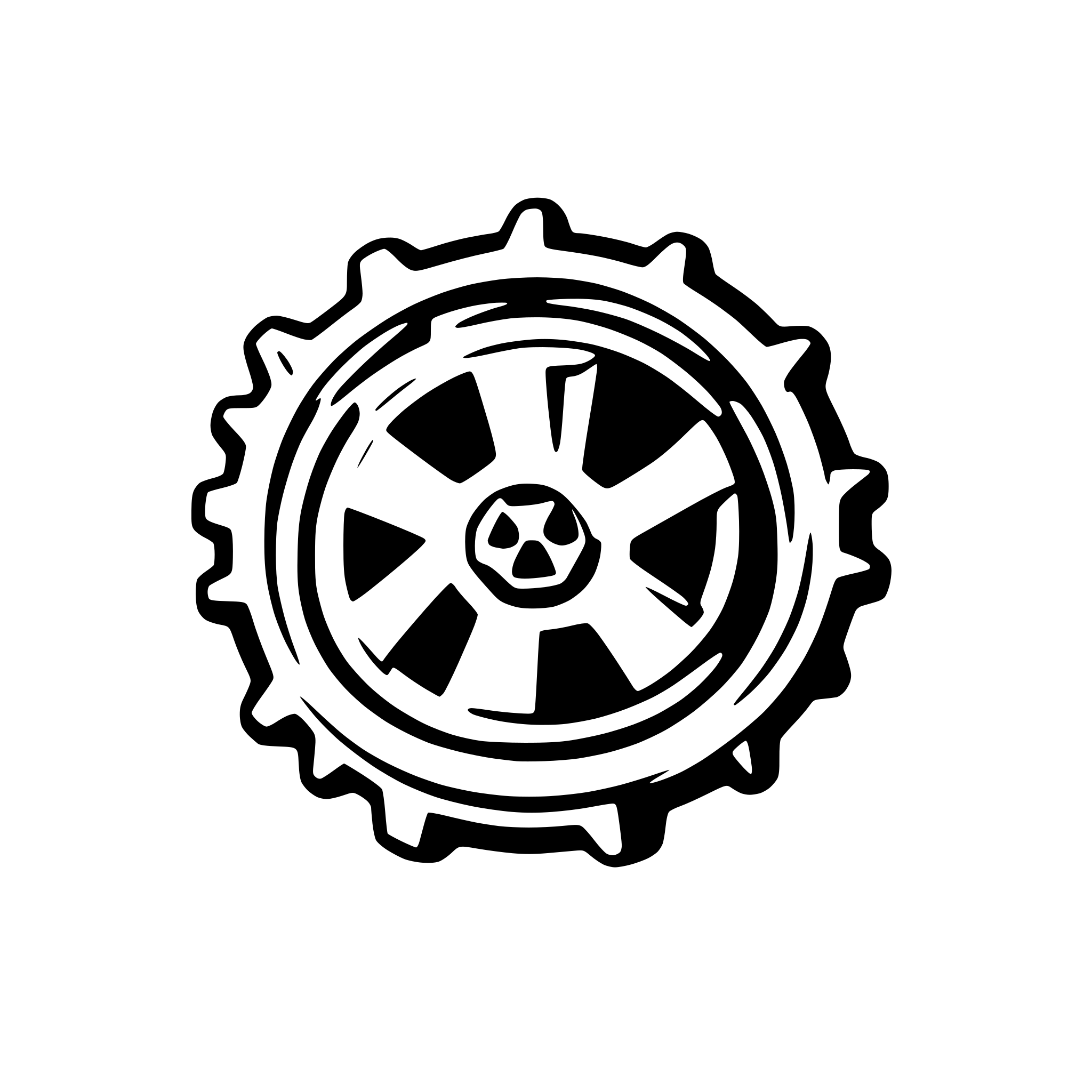 AI-generated SVG of 'gear looking like an entry to fallout vault'