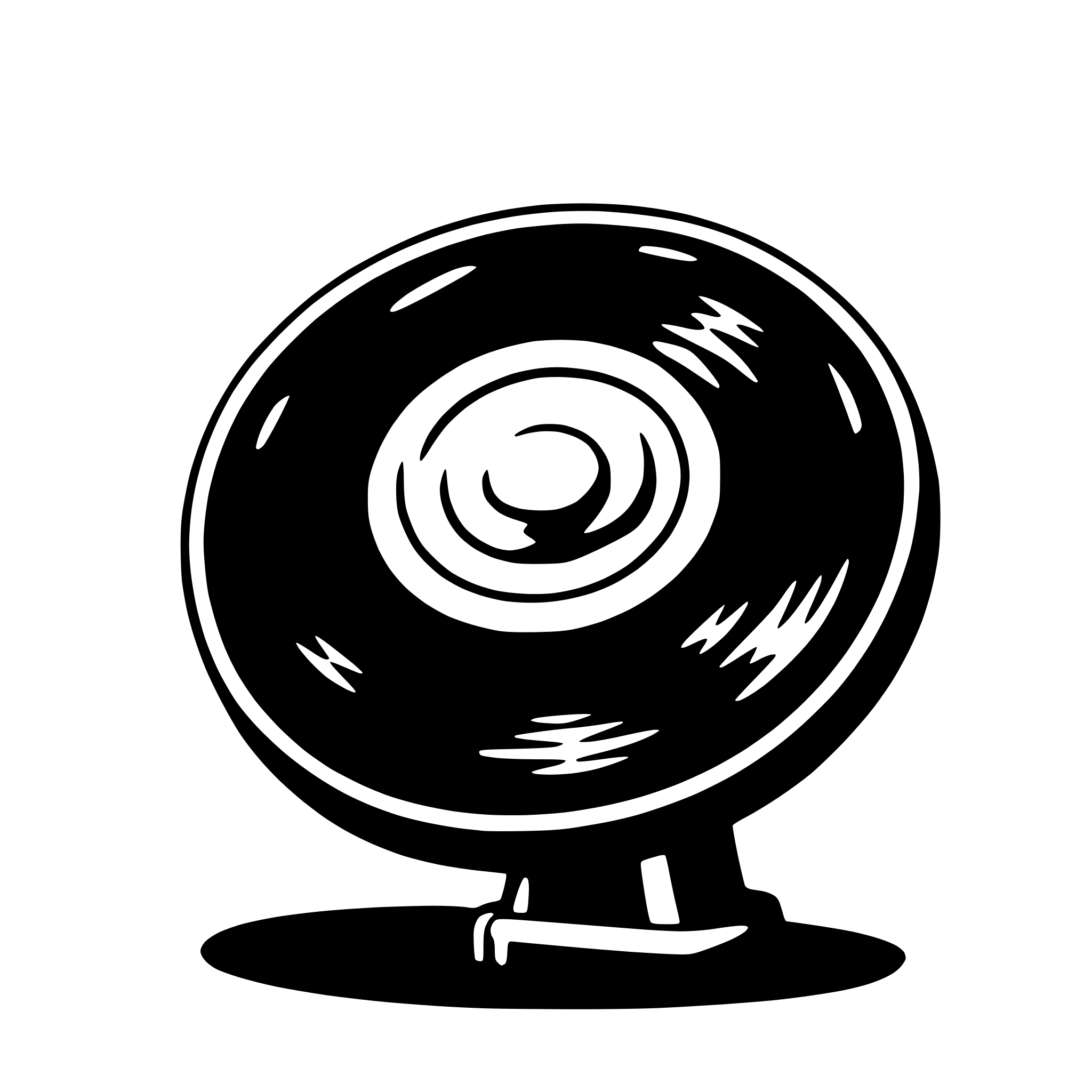 AI-generated SVG of 'frisbee'