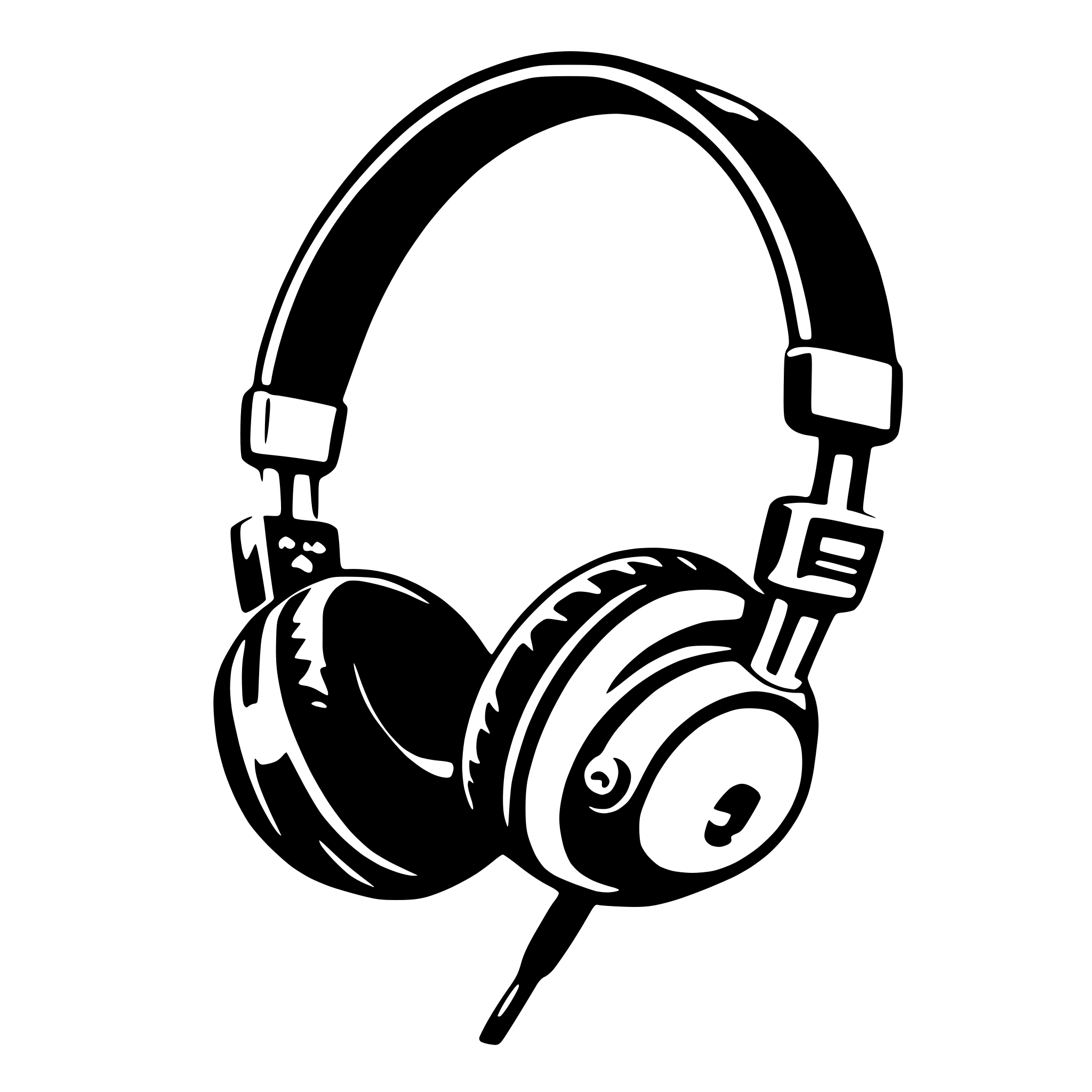 AI-generated SVG of a headphone