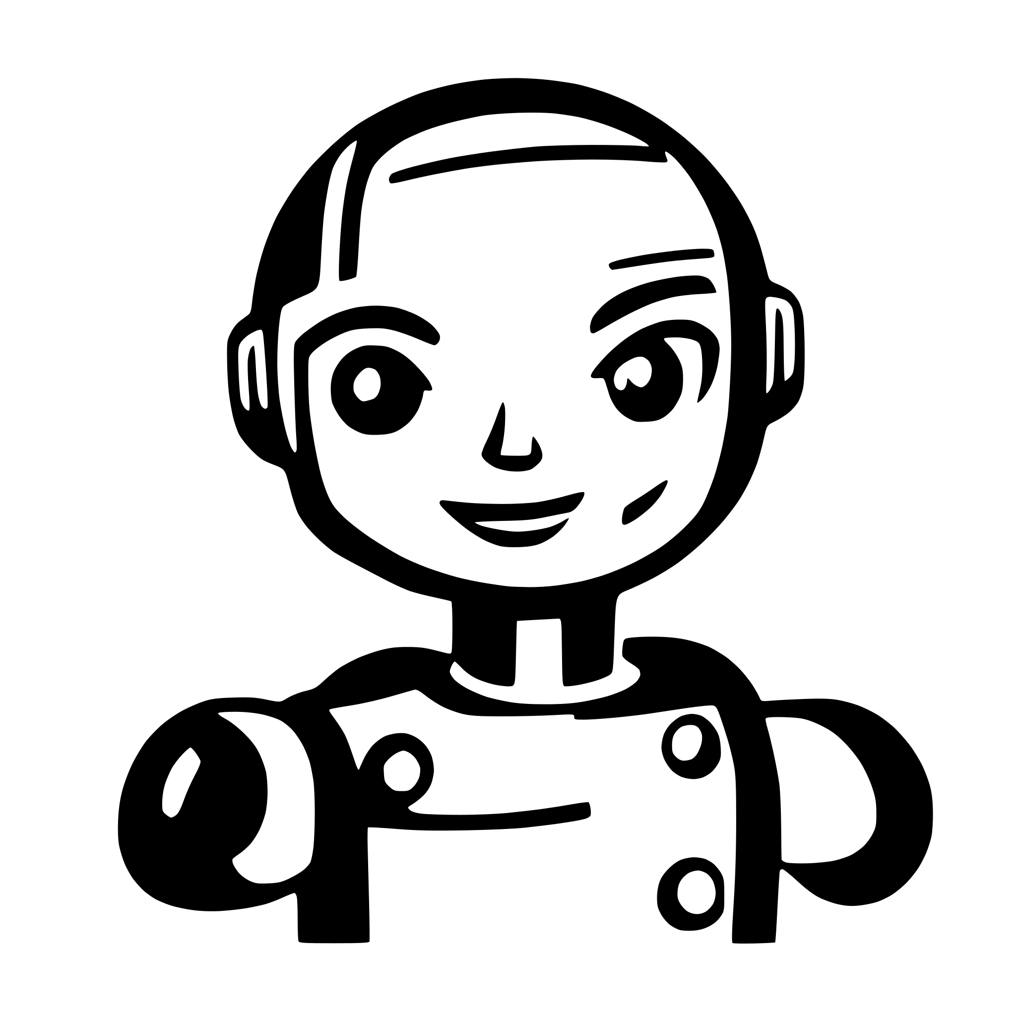 AI-generated SVG of a Obseractional robot