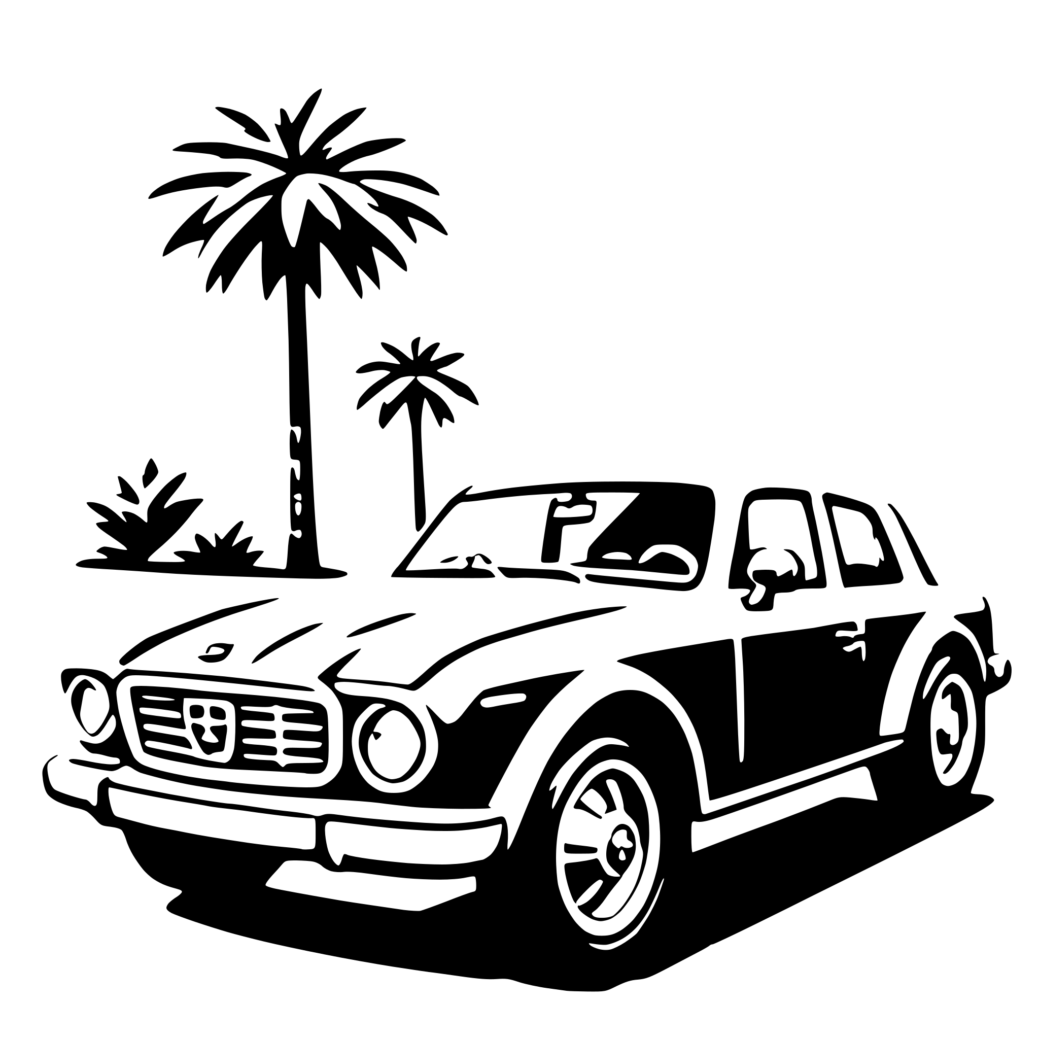AI-generated SVG of a full-size car