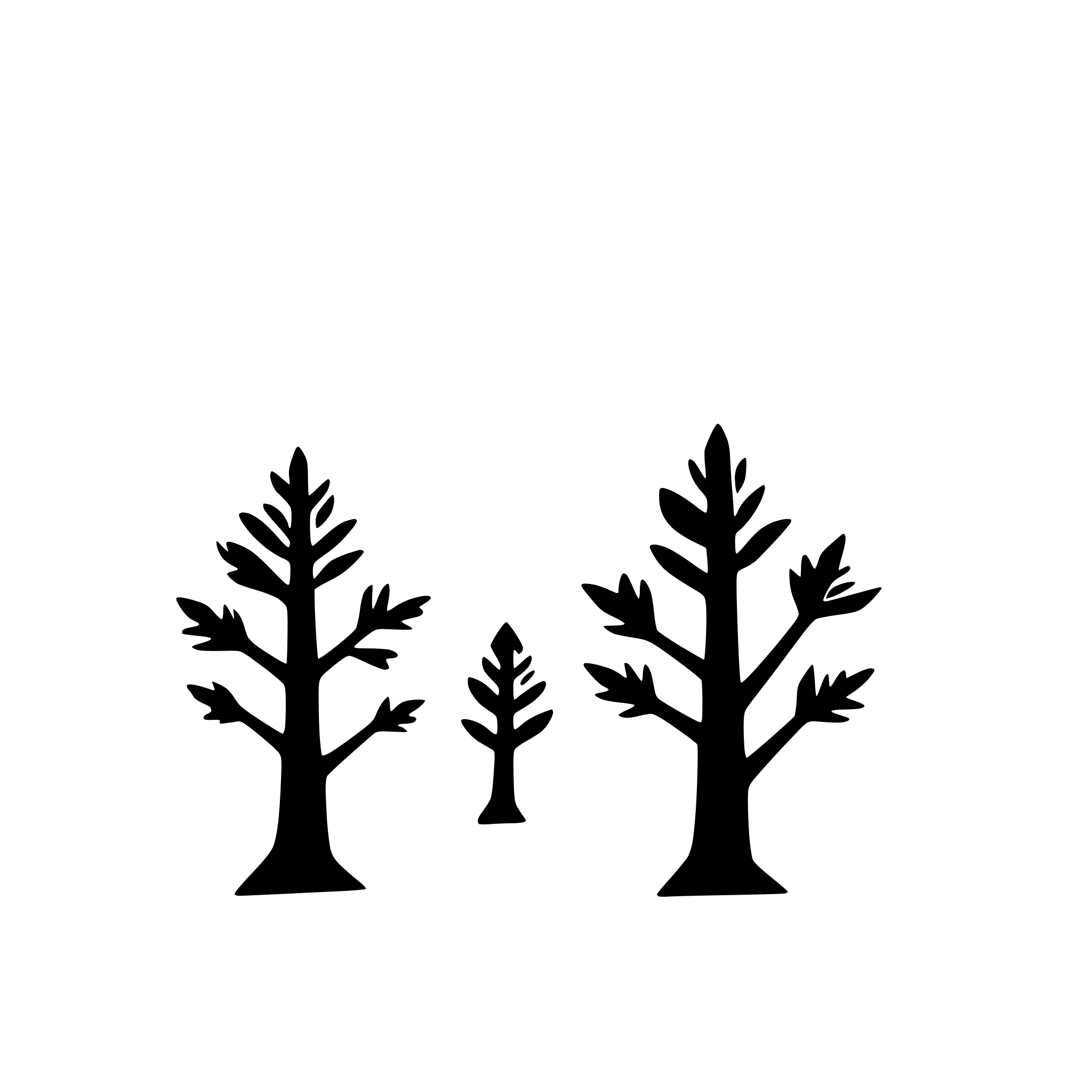 AI-generated SVG of a snowflakes falling on trees