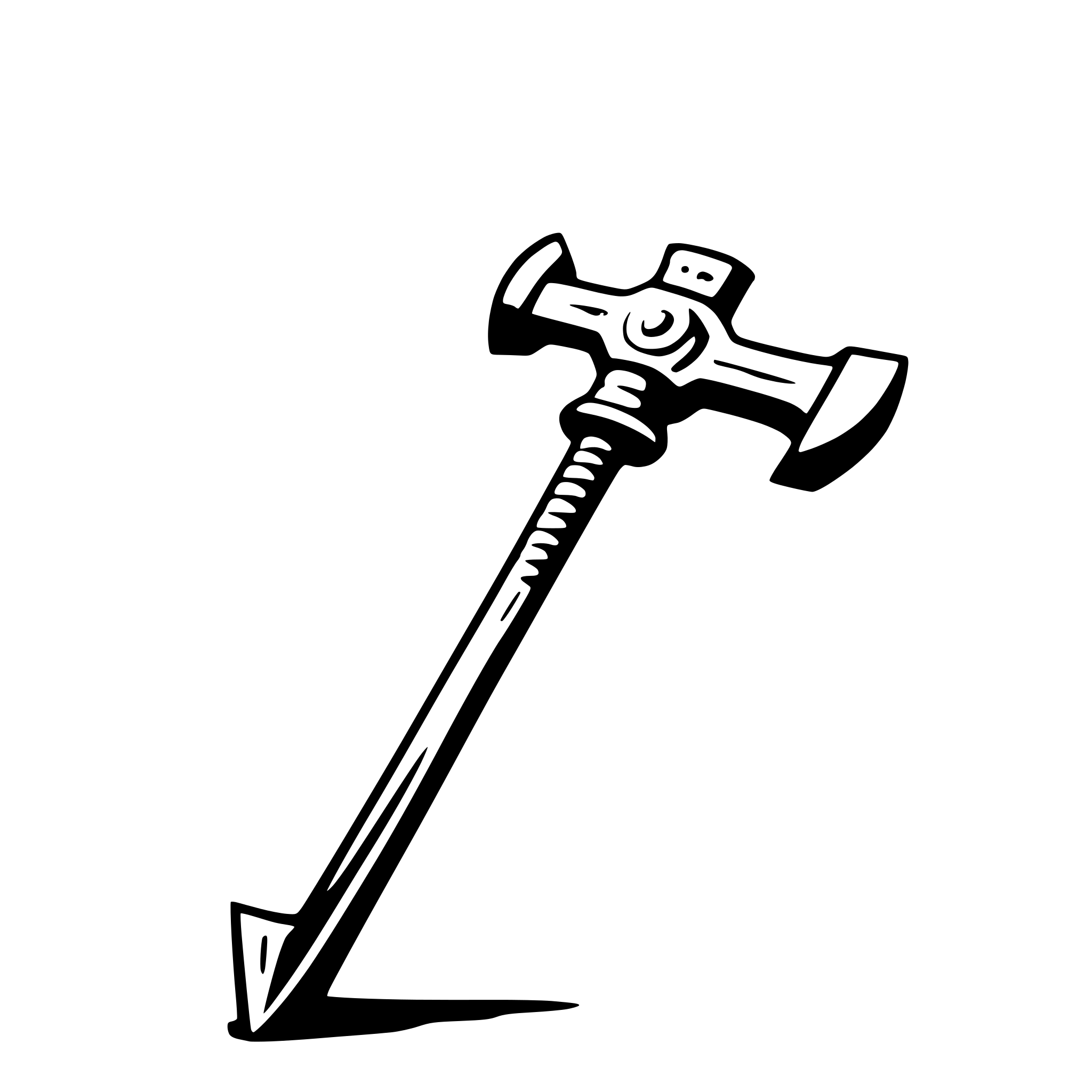 AI-generated SVG of 'war hammer'