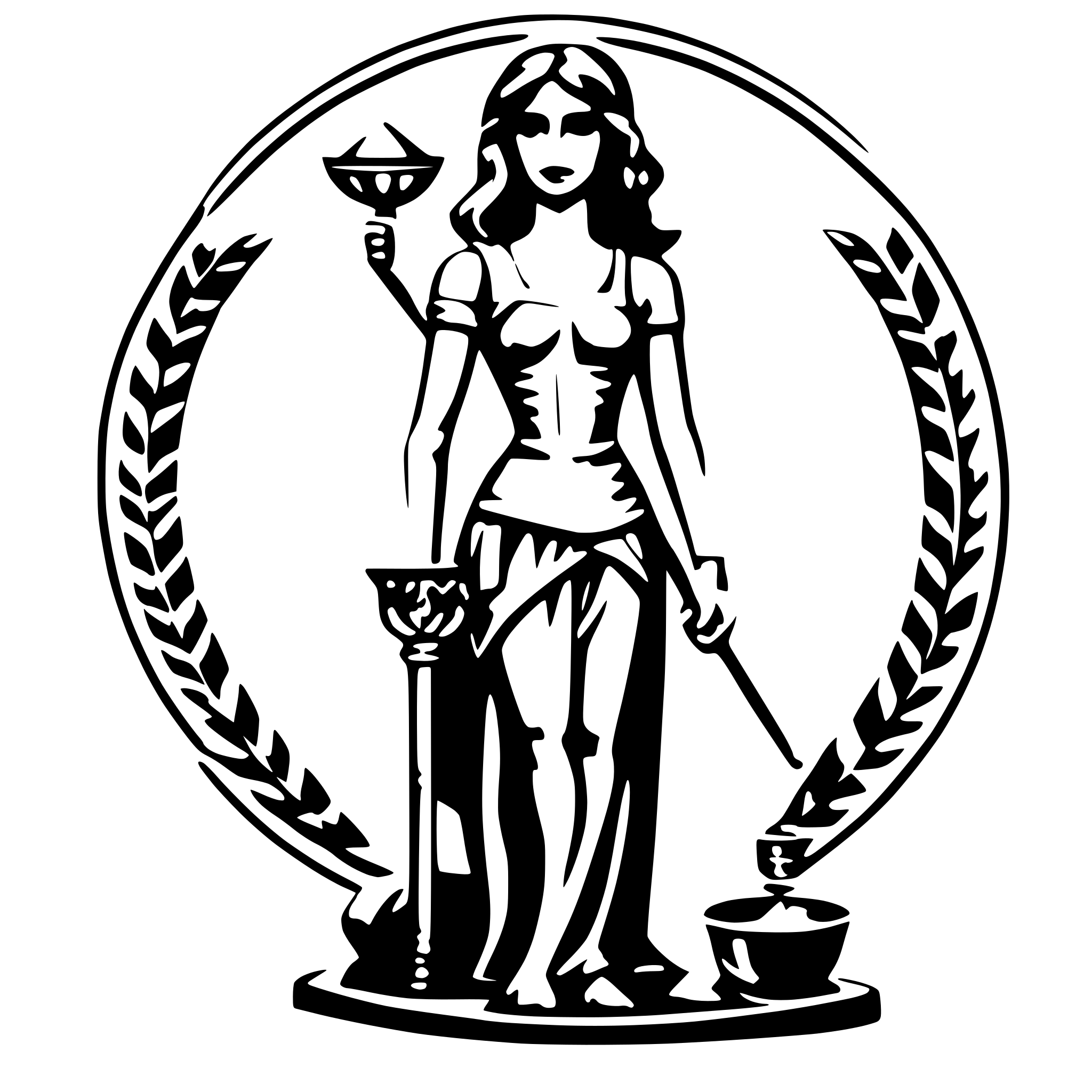 AI-generated SVG of 'Gold Themis goddess'