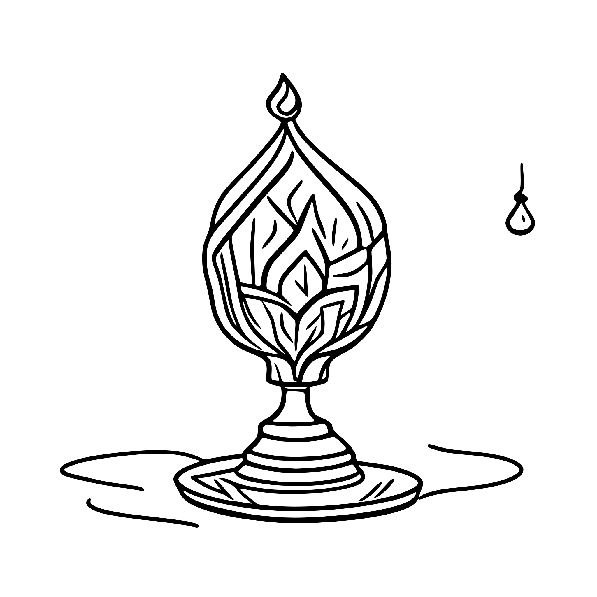 AI-generated SVG of 'diwali lamp'