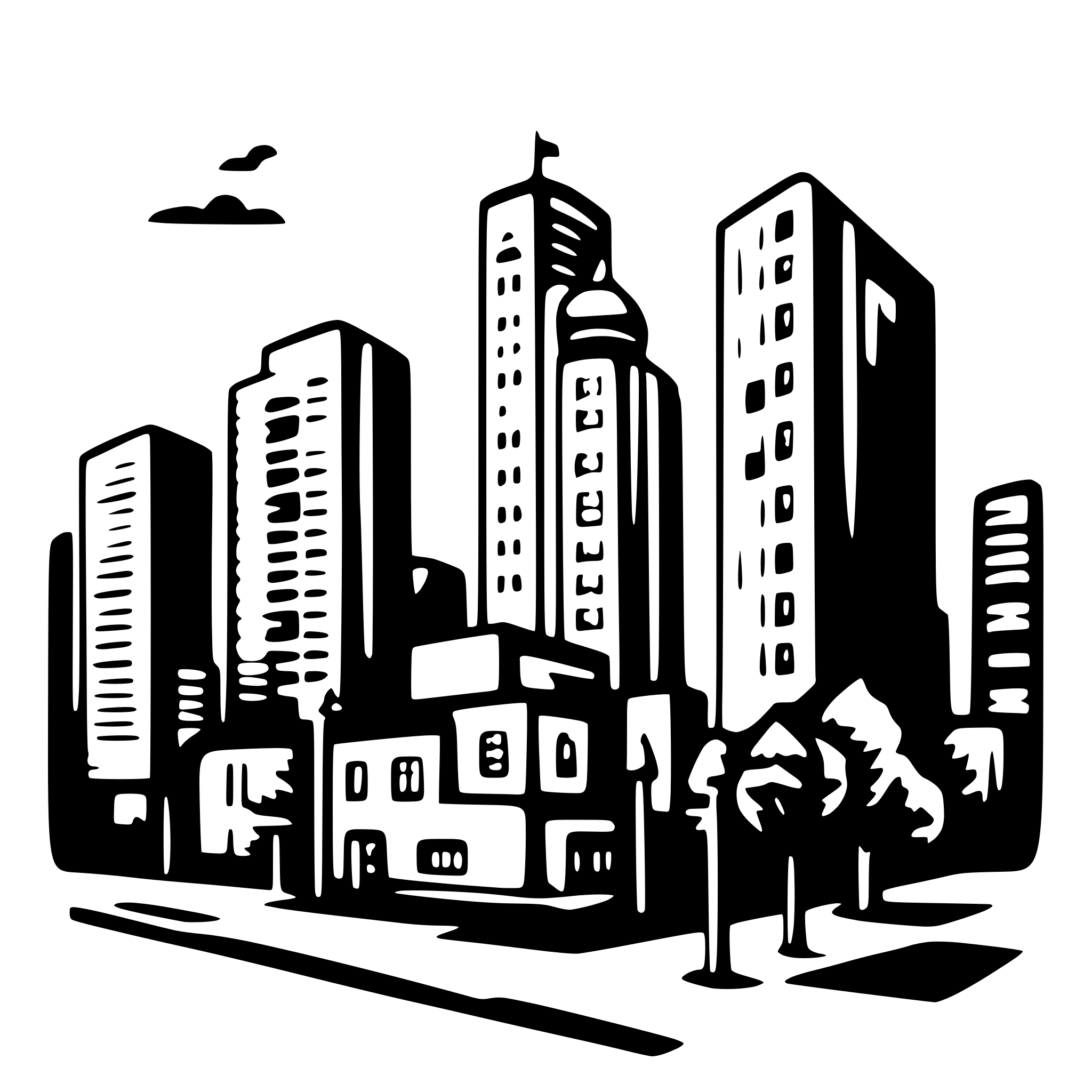 AI-generated SVG of 'stylized icon or subtle graphic that evokes “urban complexity” or “New jersey” in a minimalist line-art style in vector art style.'
